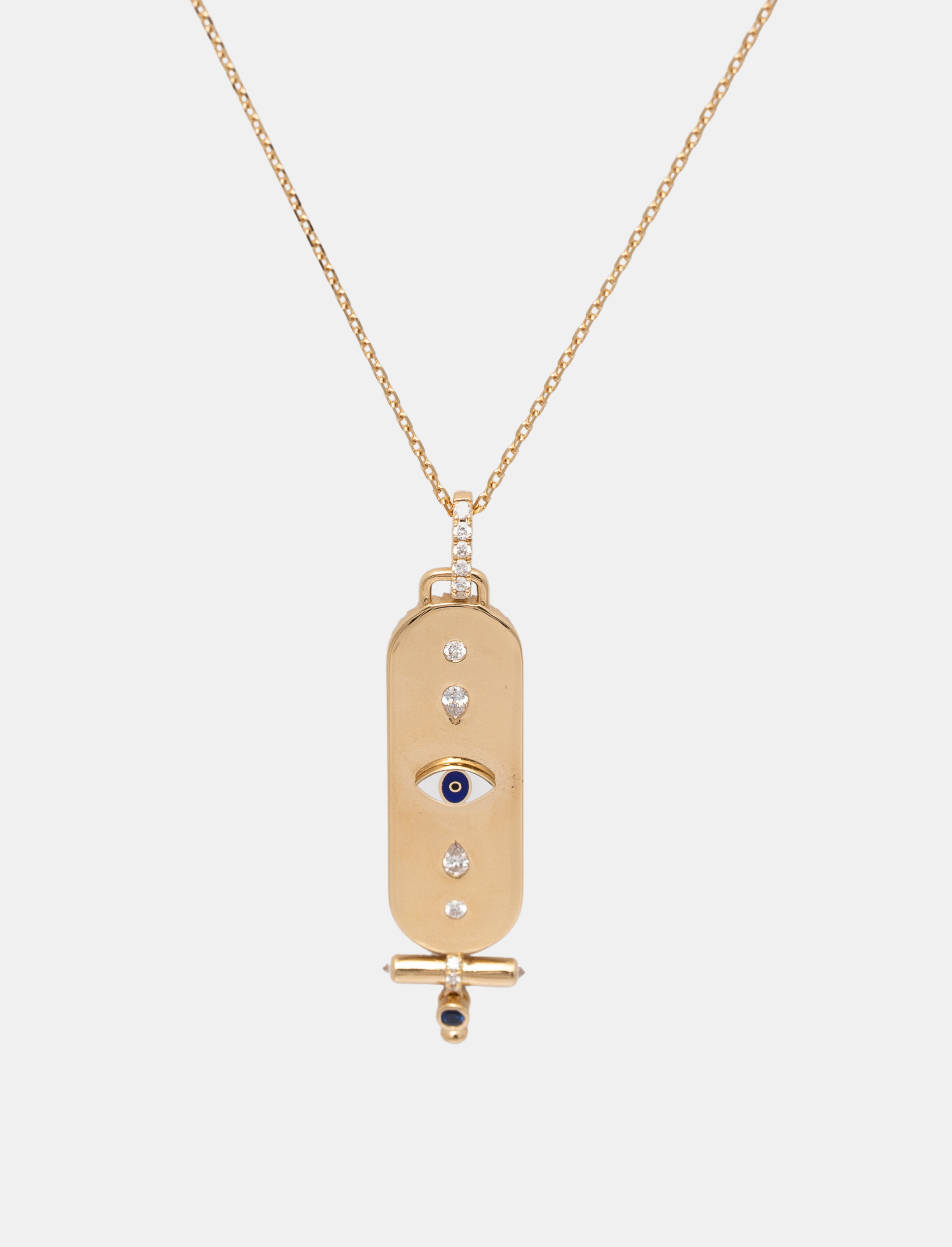 Flower Power Pendant Evil Eye