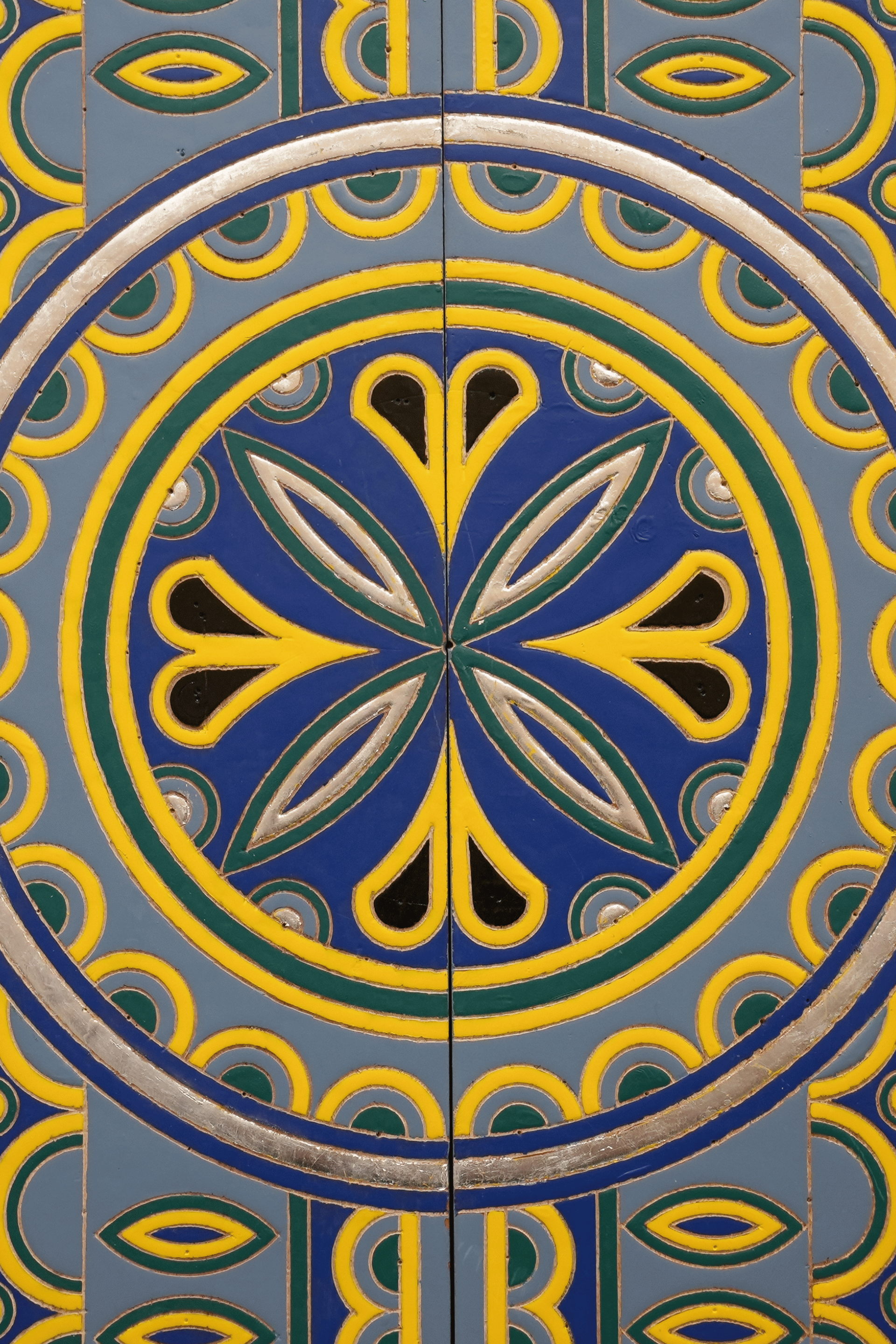 Carved Wooden Najdi door Artwork