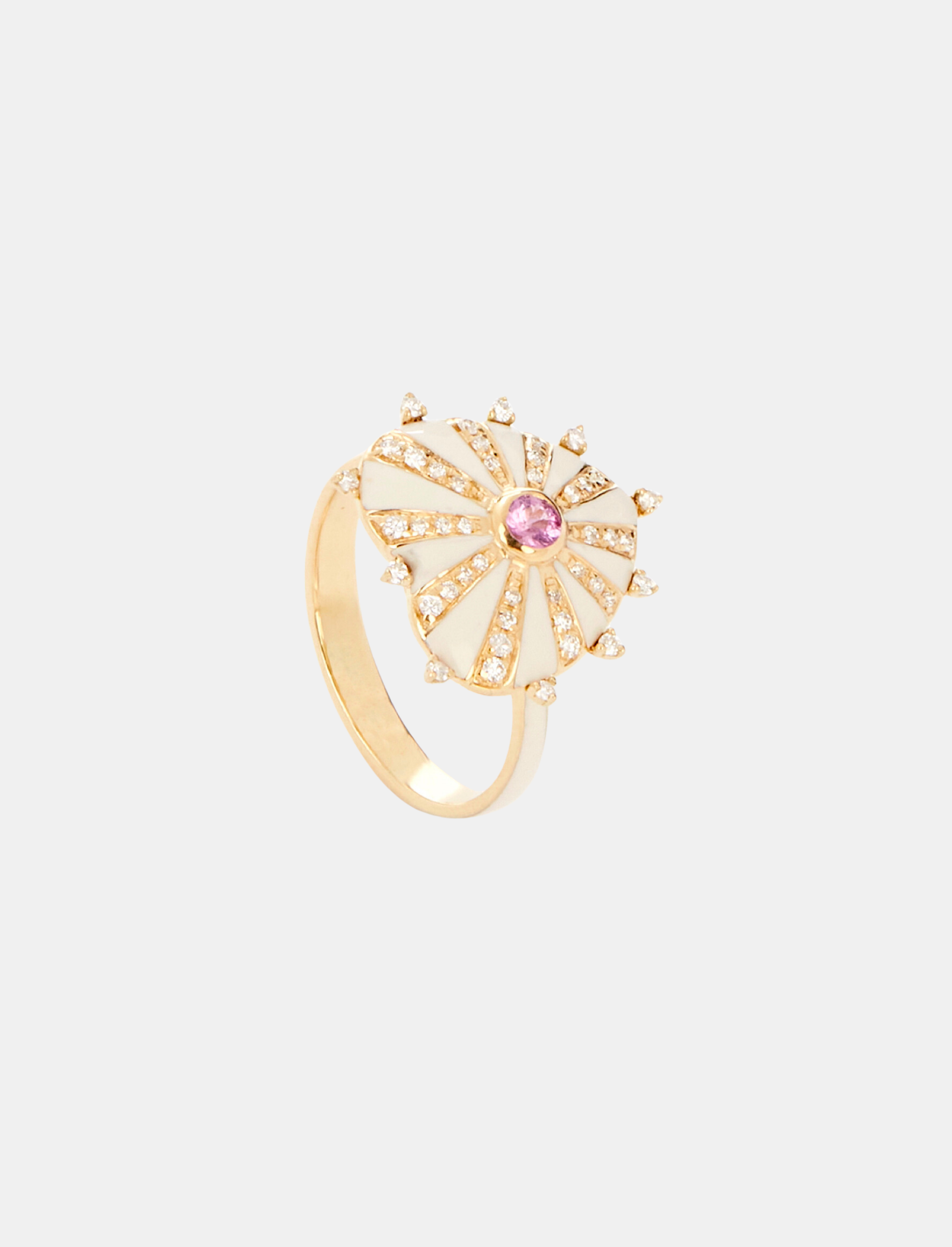 Lila Heart Ring