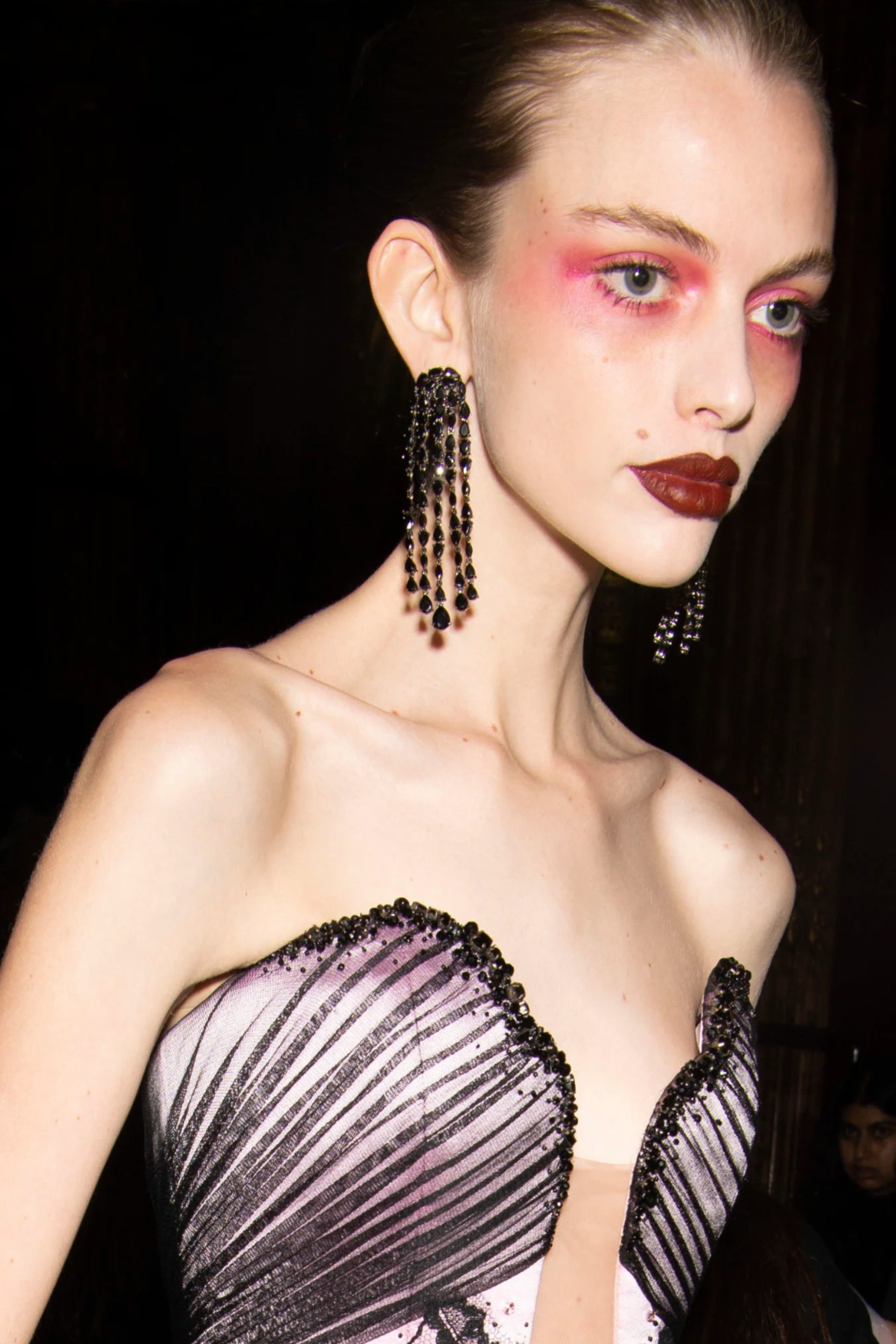Black Diamond Cascade Earrings