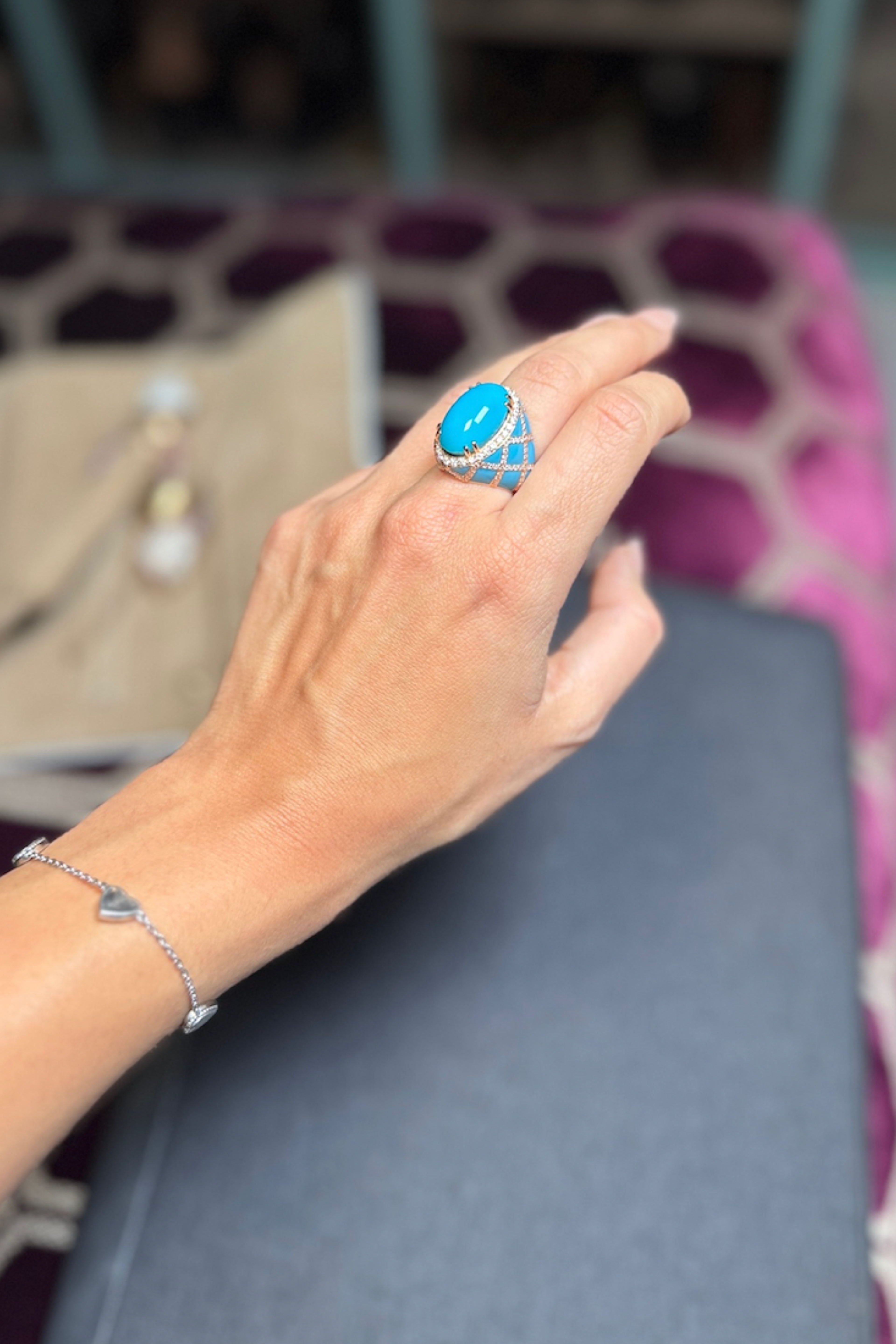 Turquoise Cocktail Ring
