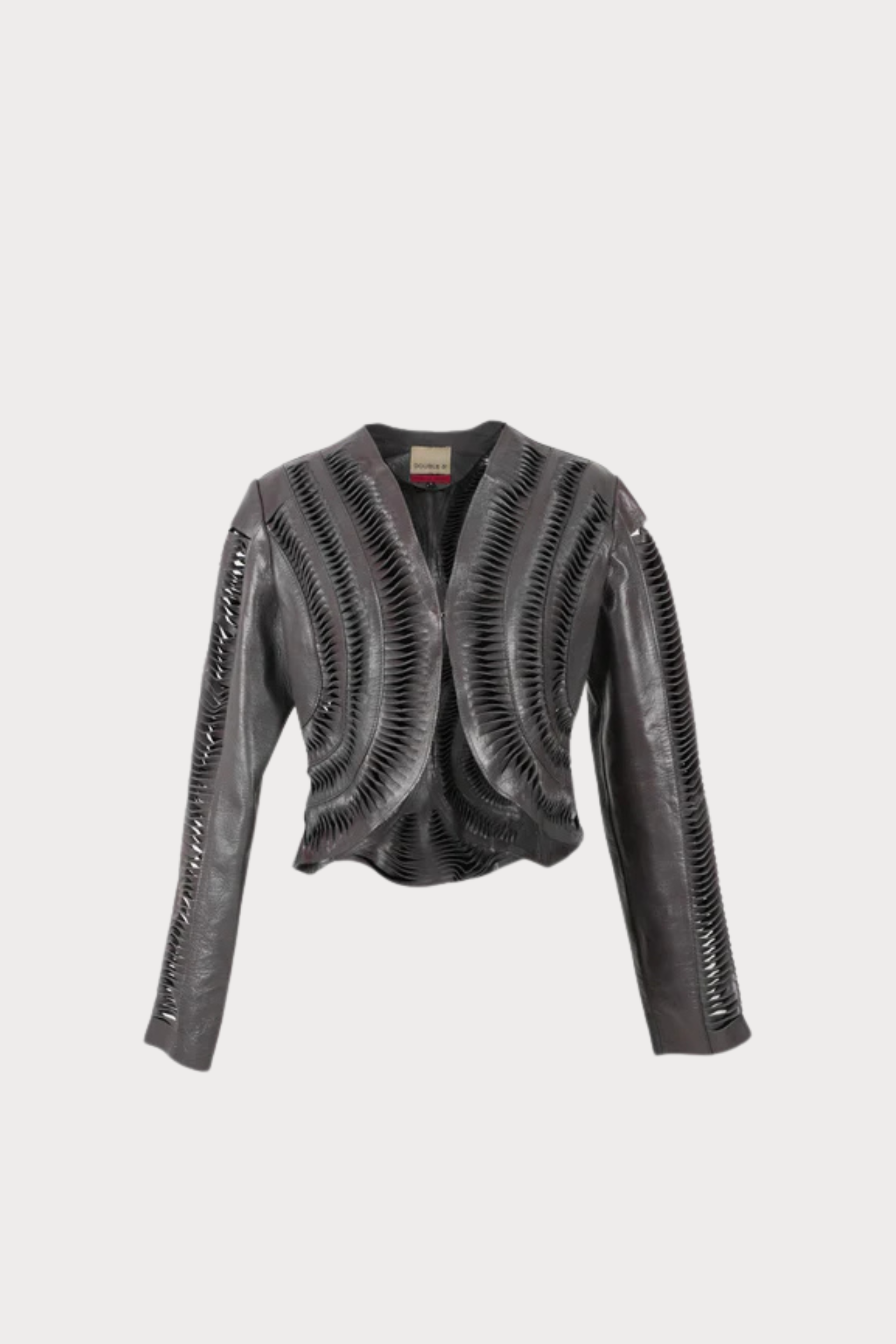 Kiara Leather Jacket Pewter