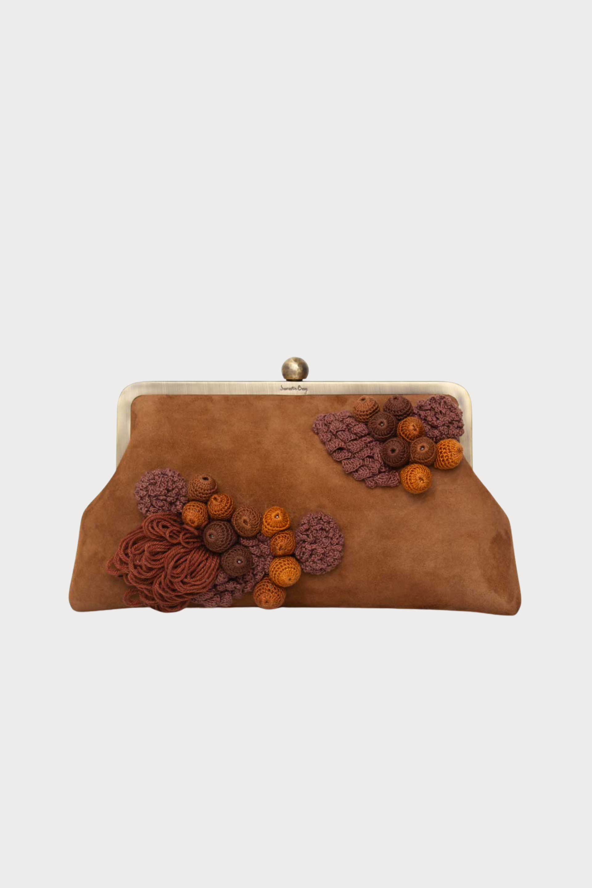 Moss On Brown Leather Classic Bag