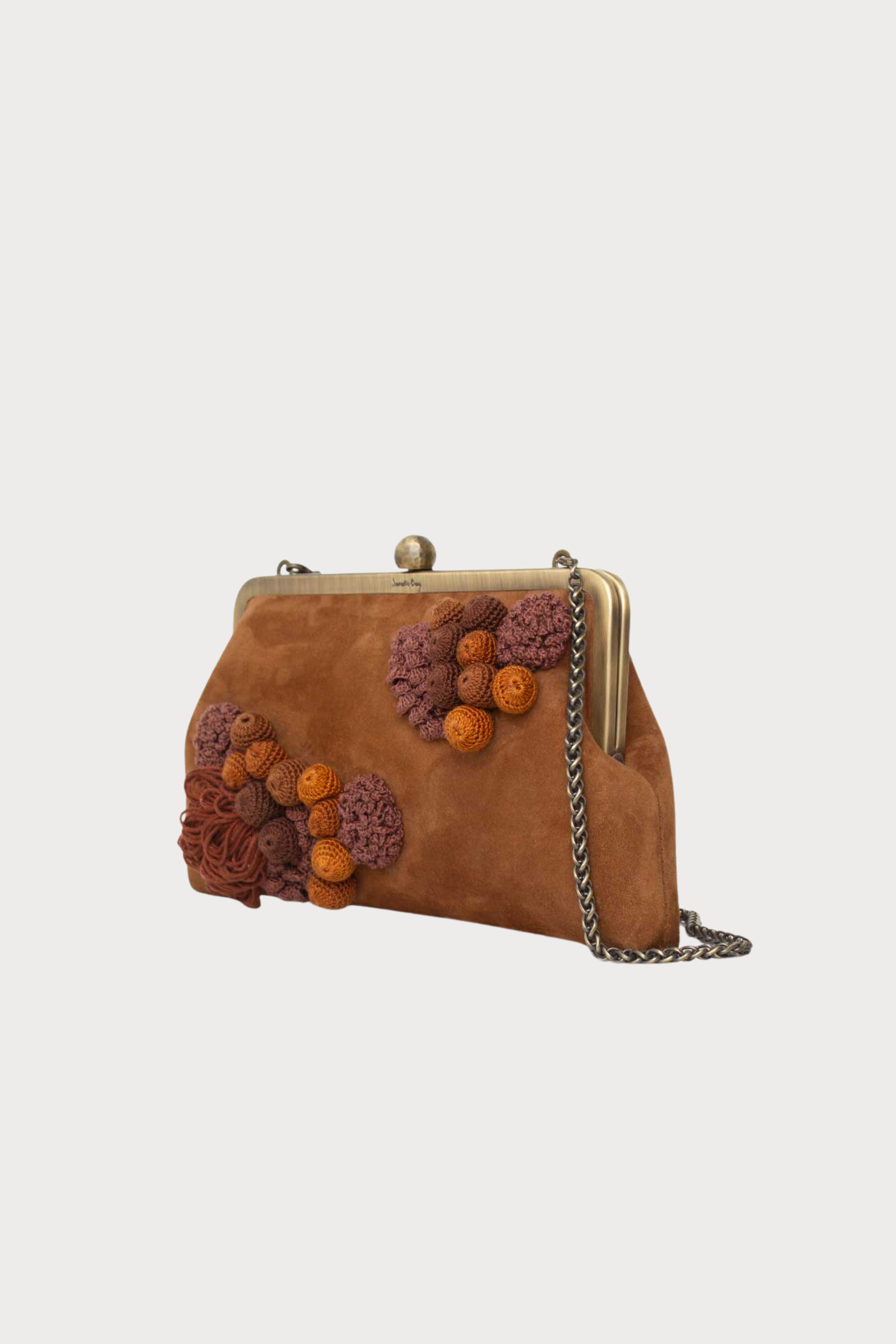 Moss On Brown Leather Classic Bag