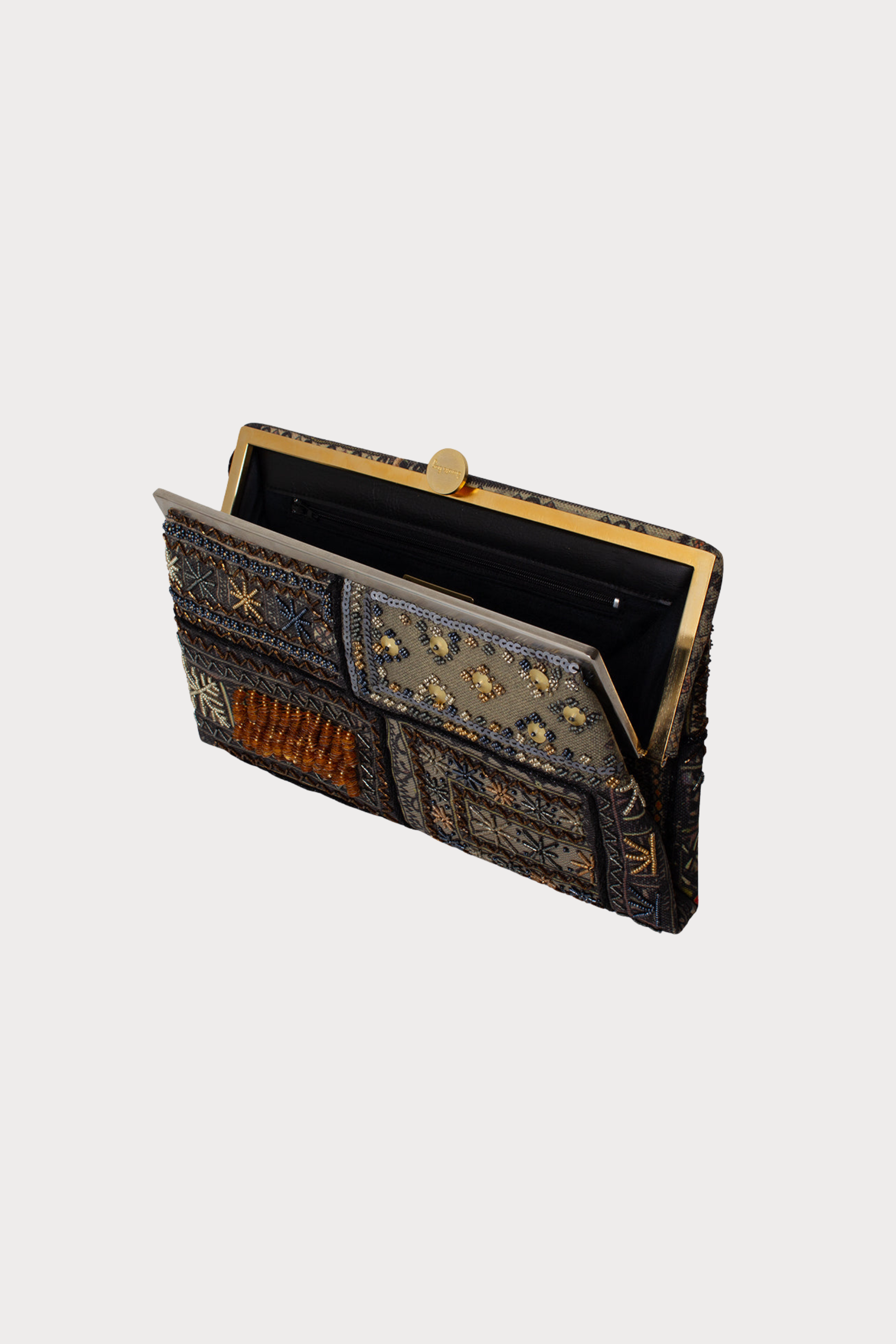 Bedouin Metallic Grace Clutch