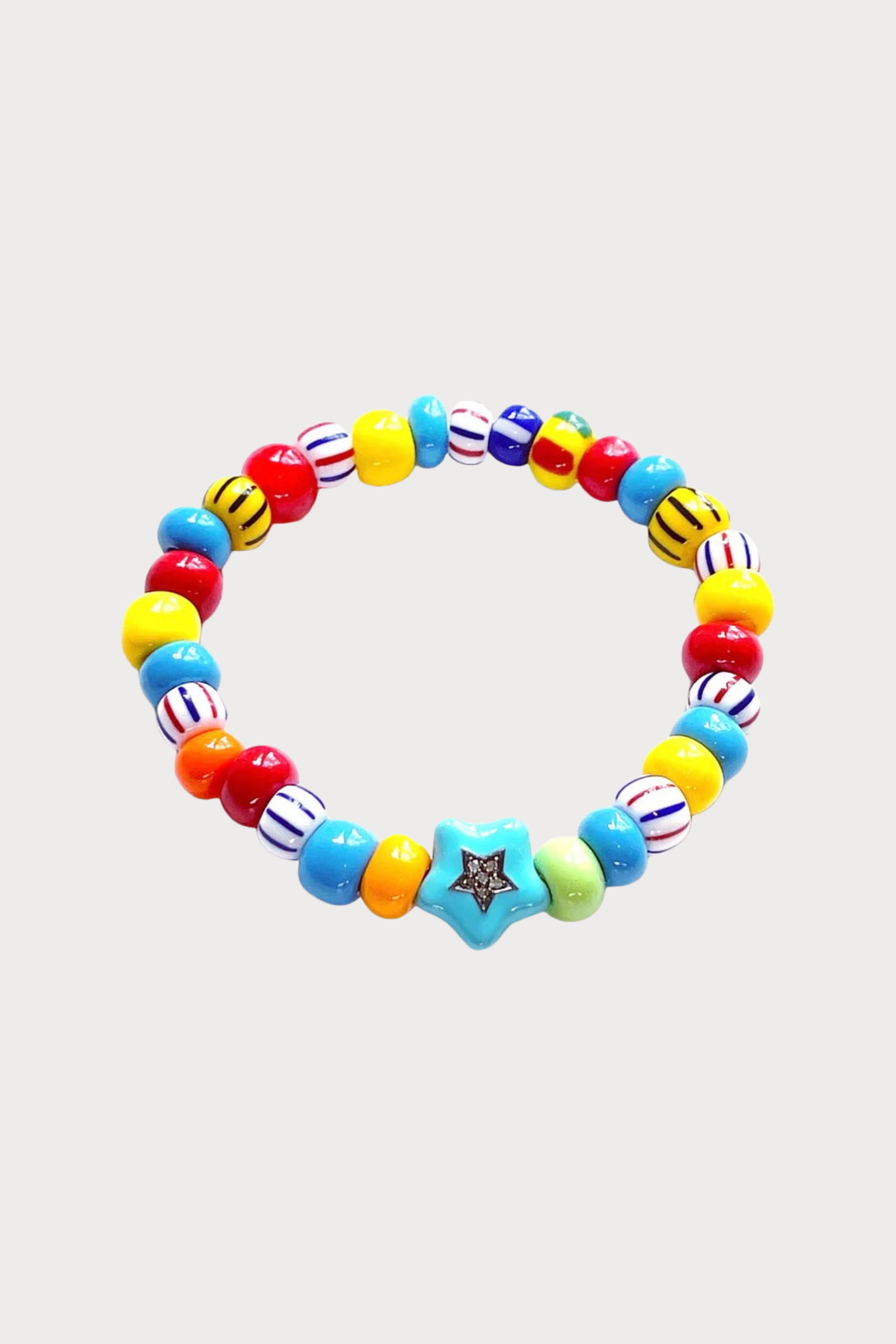Colourful Bracelet with Enamel Star Charm