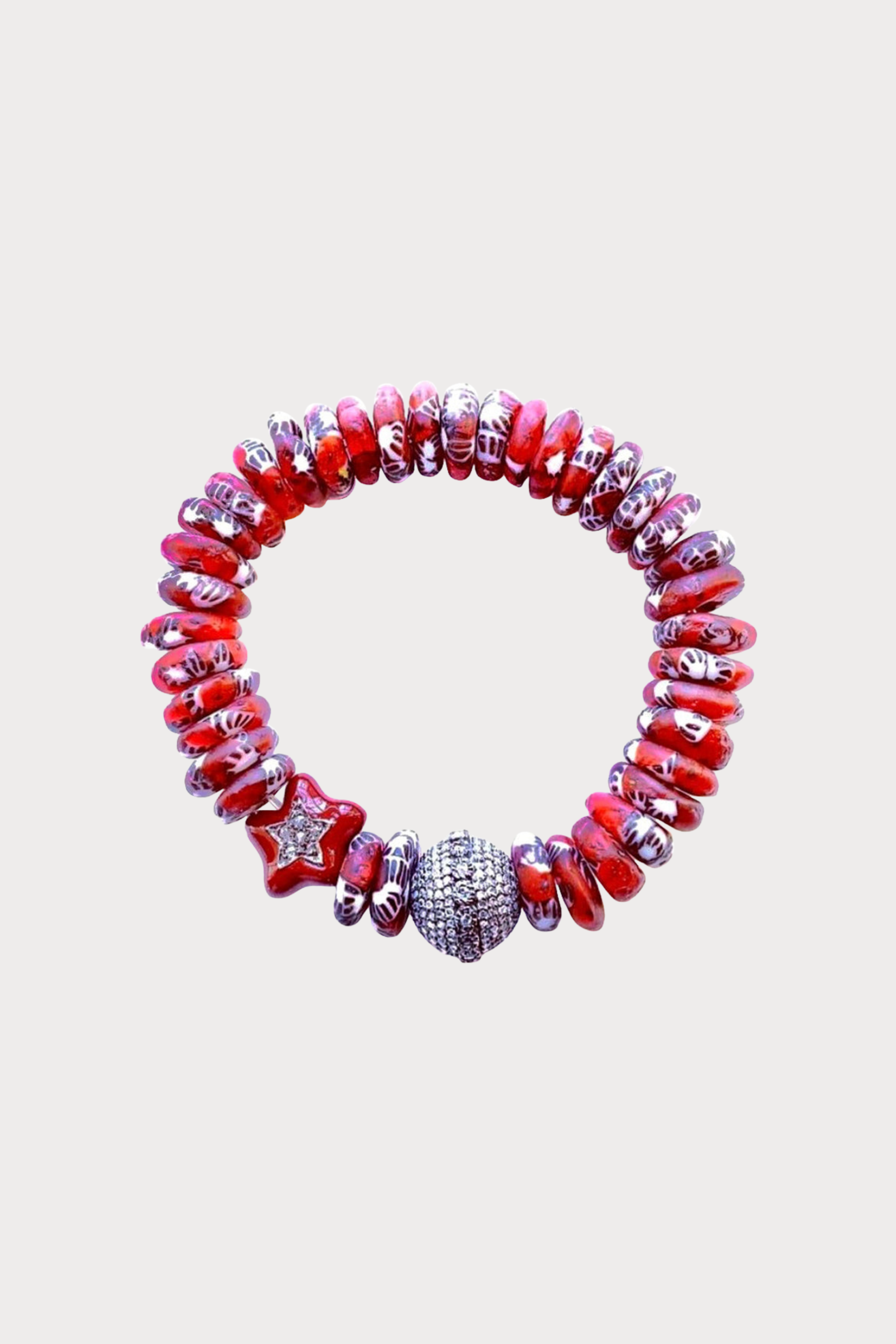 Ghana Burgund with Bracelet Diamond Ball