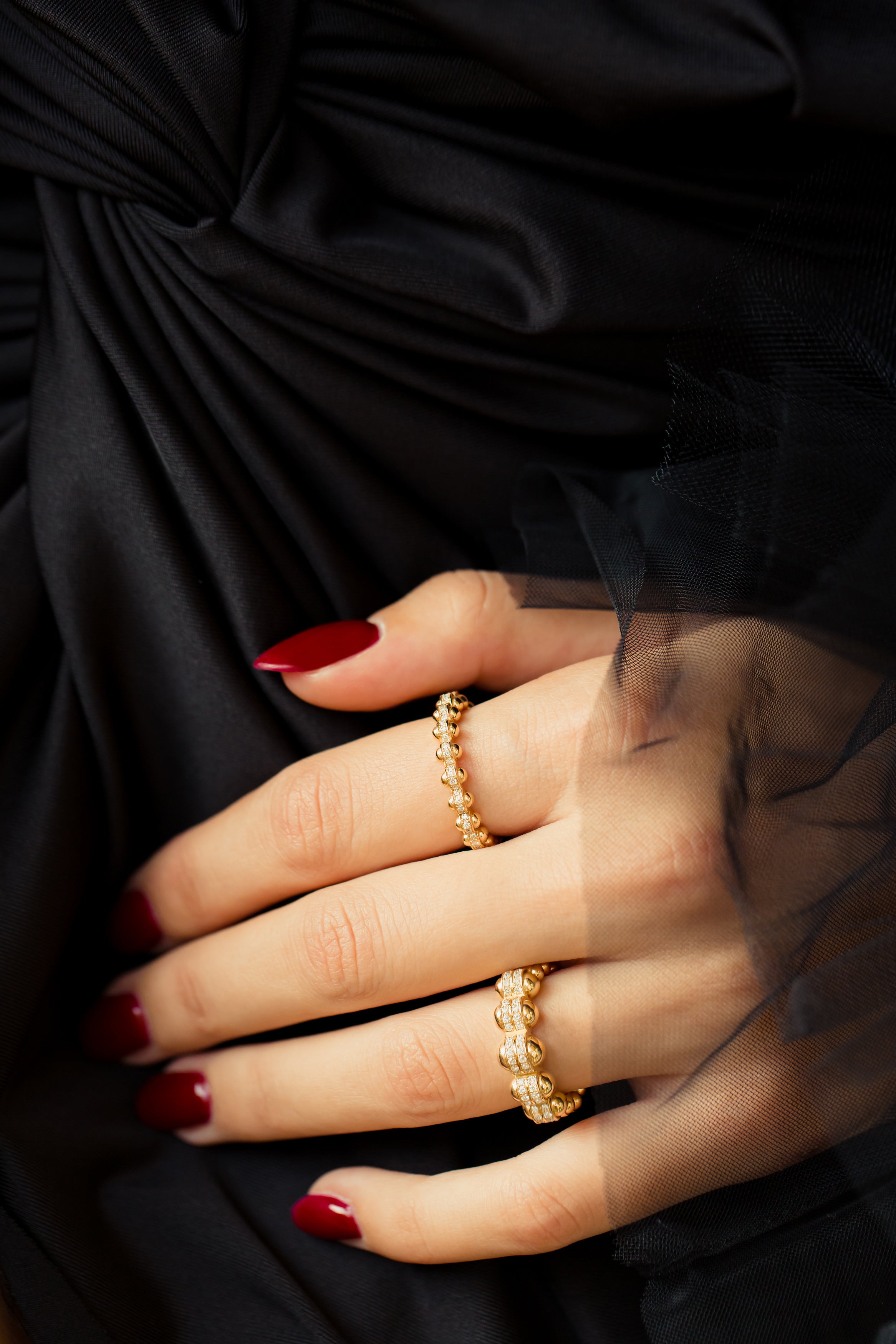 The Gold Atom Ring -Size 3