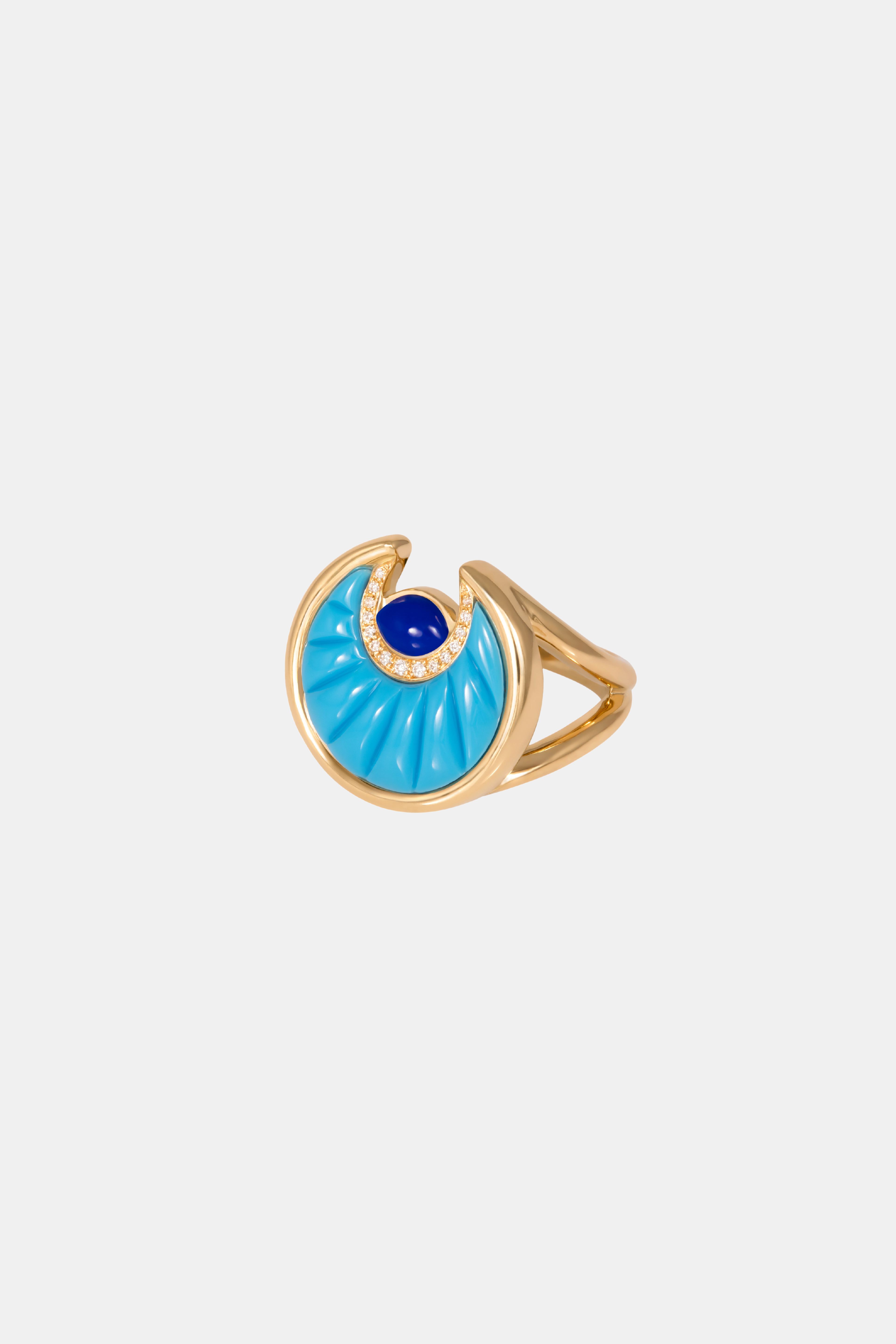 Small Circus Moon Ring