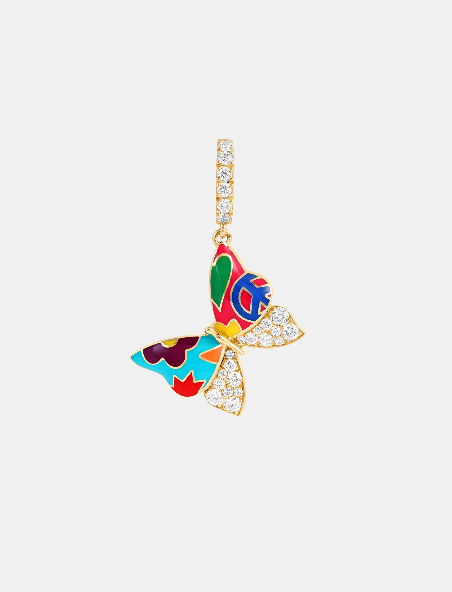 Flower Power Clip On Pendant