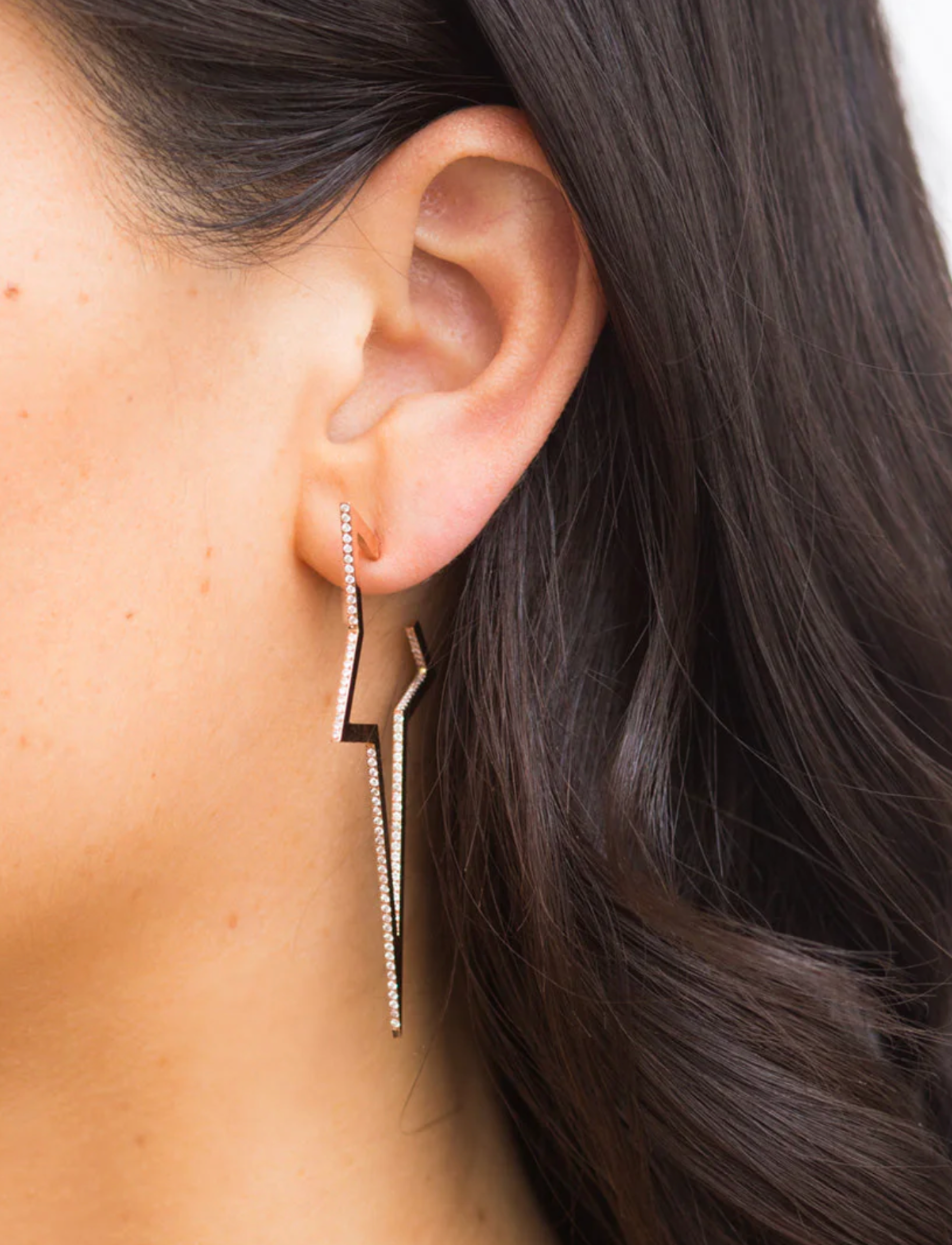 Diamond Large Star Earring