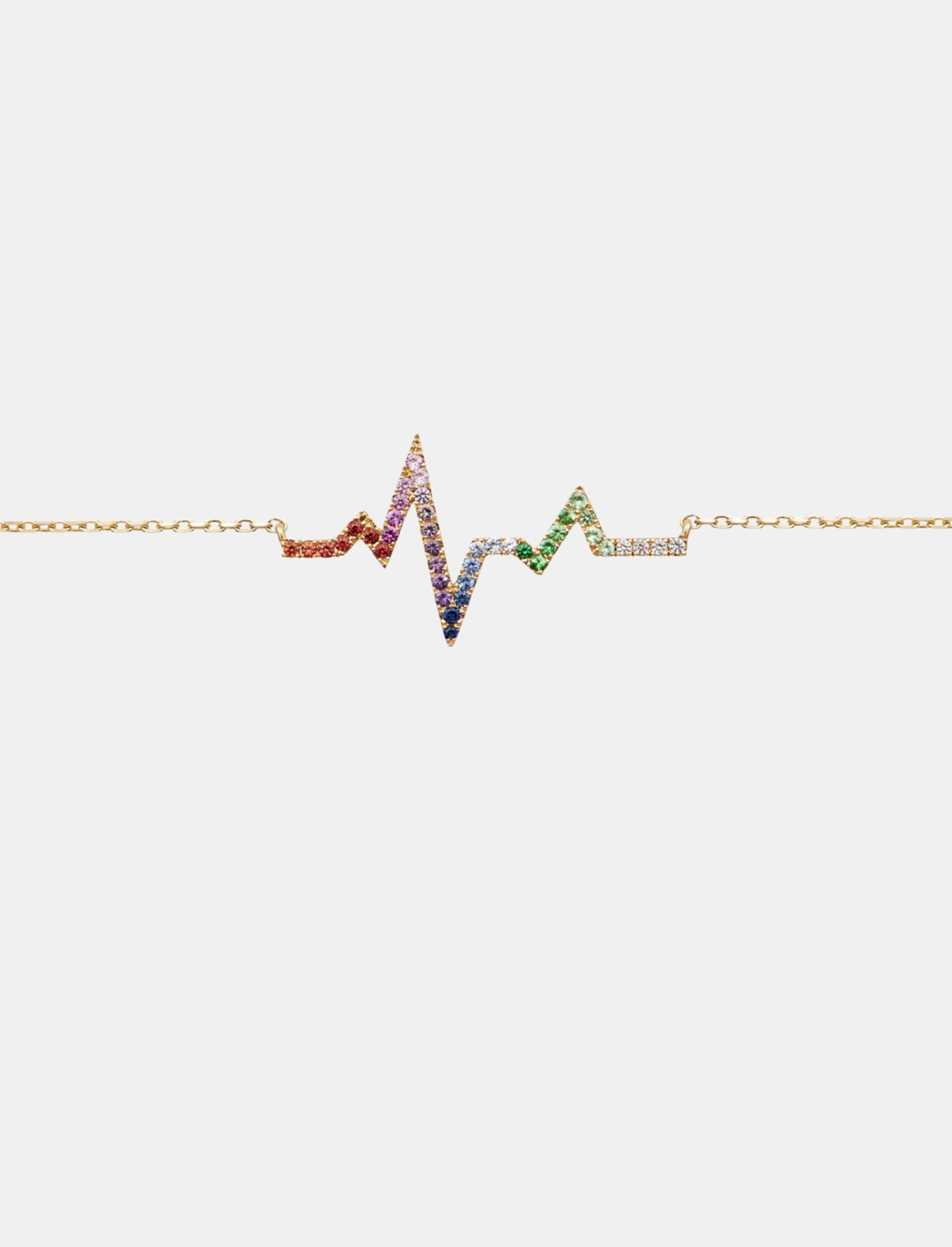 Rainbow Heartbeat Necklace