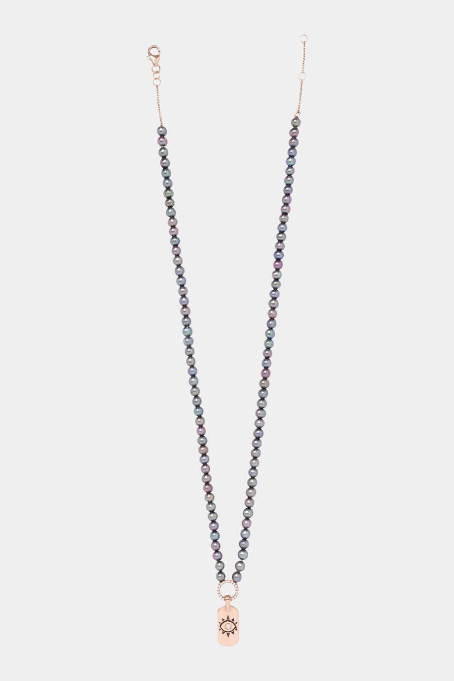 Pearl Necklace With Mini ID Tag