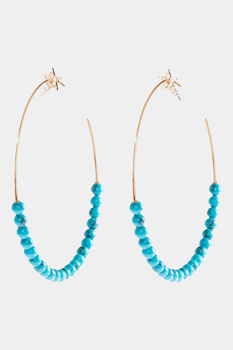 Turquoise Hoops