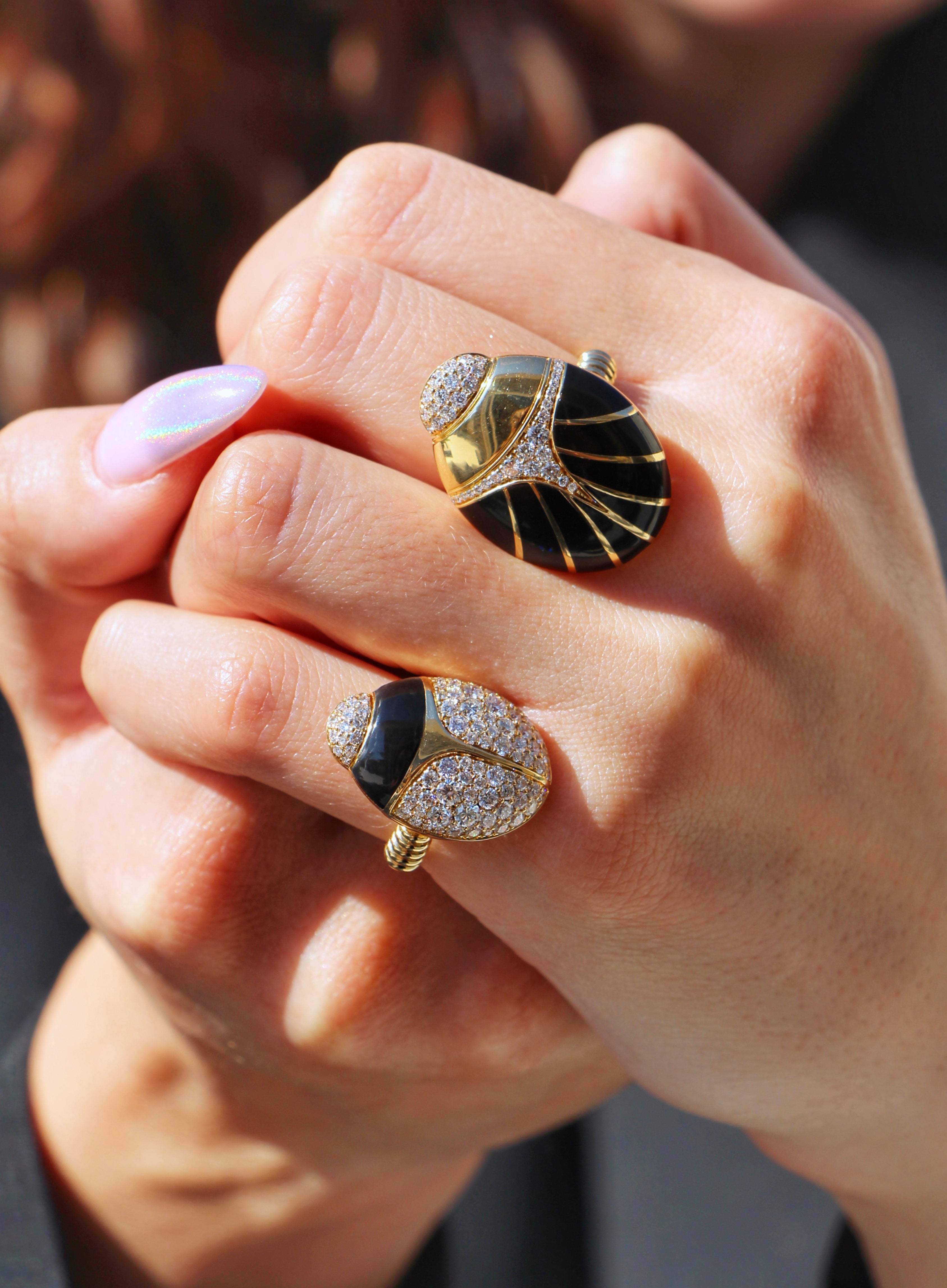 Black Scarab Ring