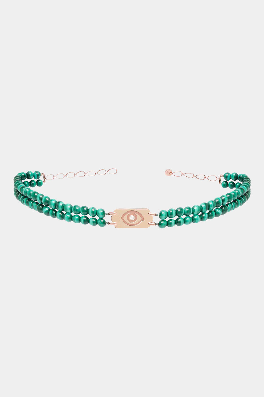 Malachite Double Strand Choker