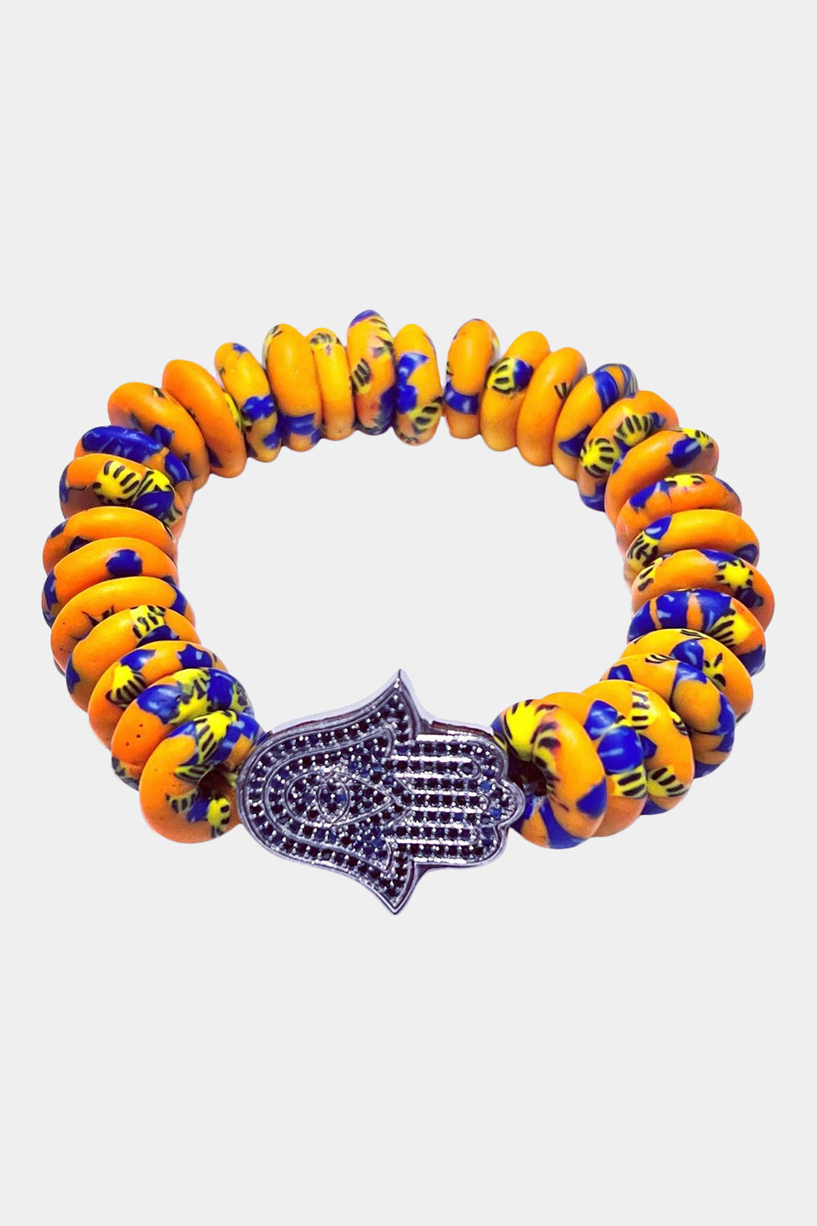 Ghana Double Sided Hamsa Bracelet