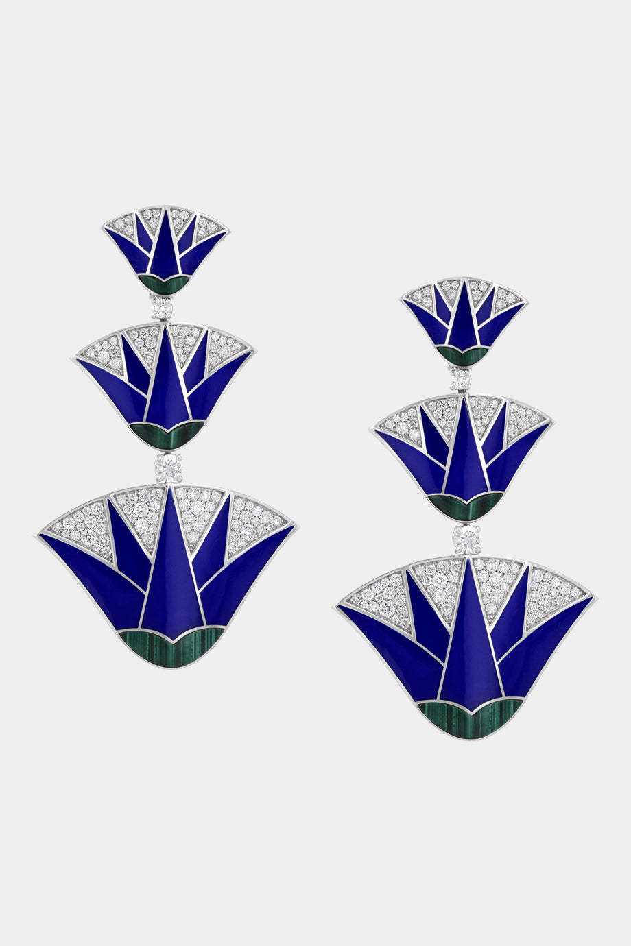The Lotus Blue Earrings