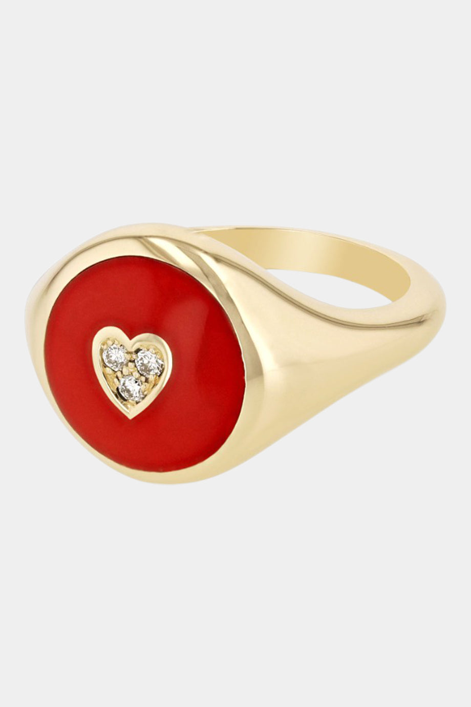 Crazy Heart Rose Gold Pinky