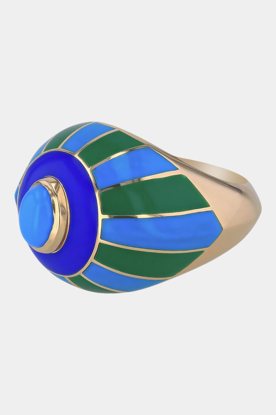 Crazy Eyes Ring Blue