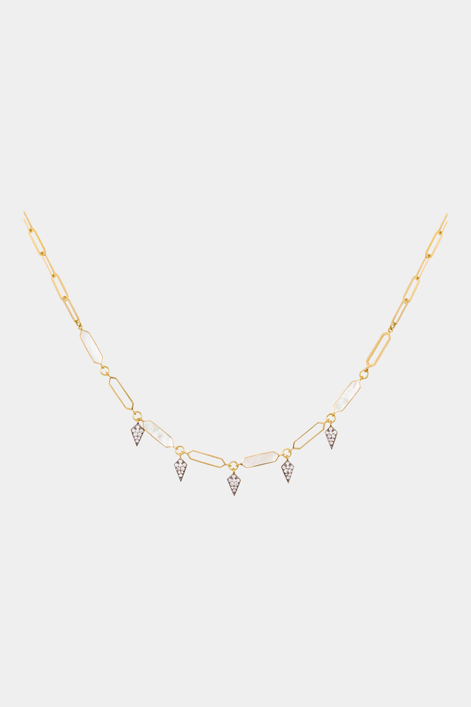 Soho Gold With Mother Of Pearl Lights Choker