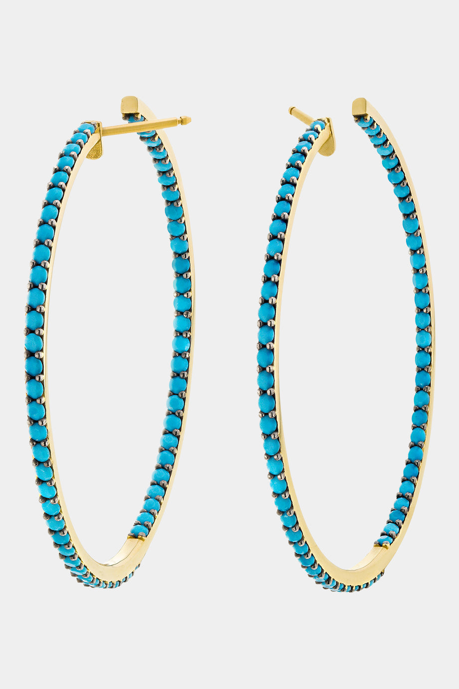 Turquoise Hoop Earrings
