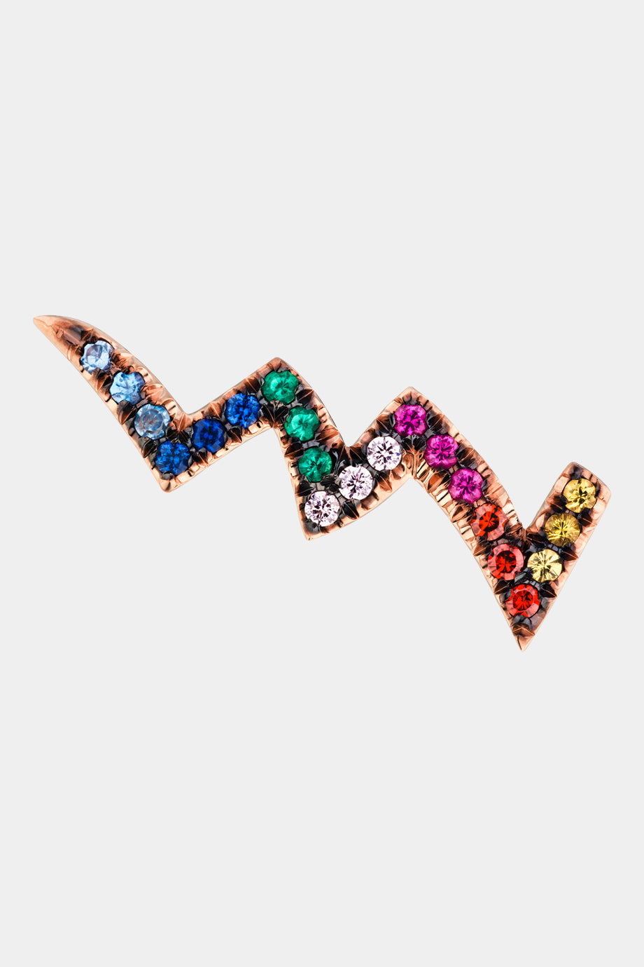 Rainbow Lightning Bolt Earring