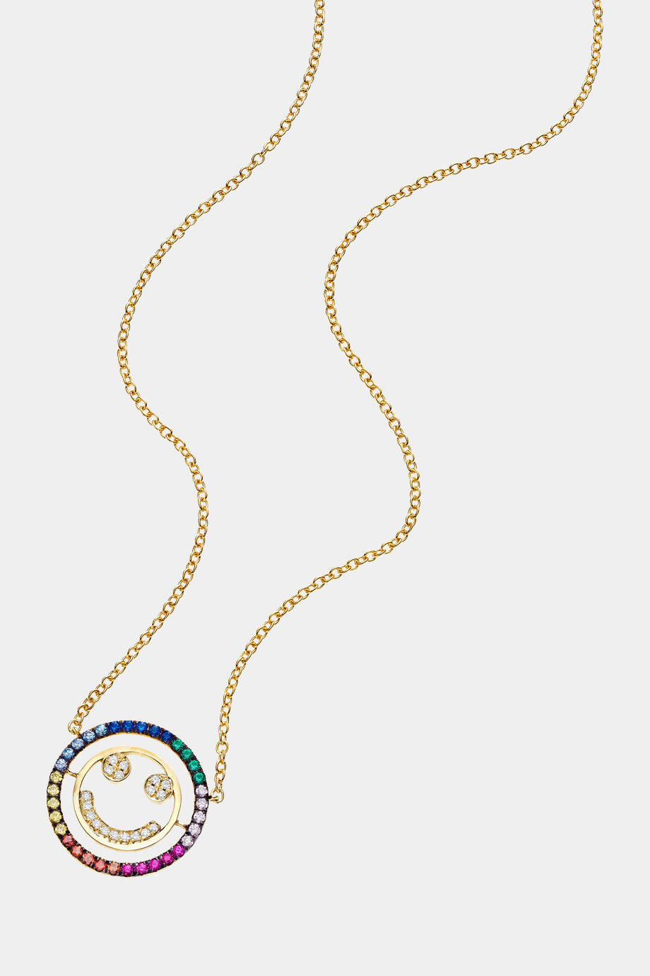 Rainbow Smiley Necklace