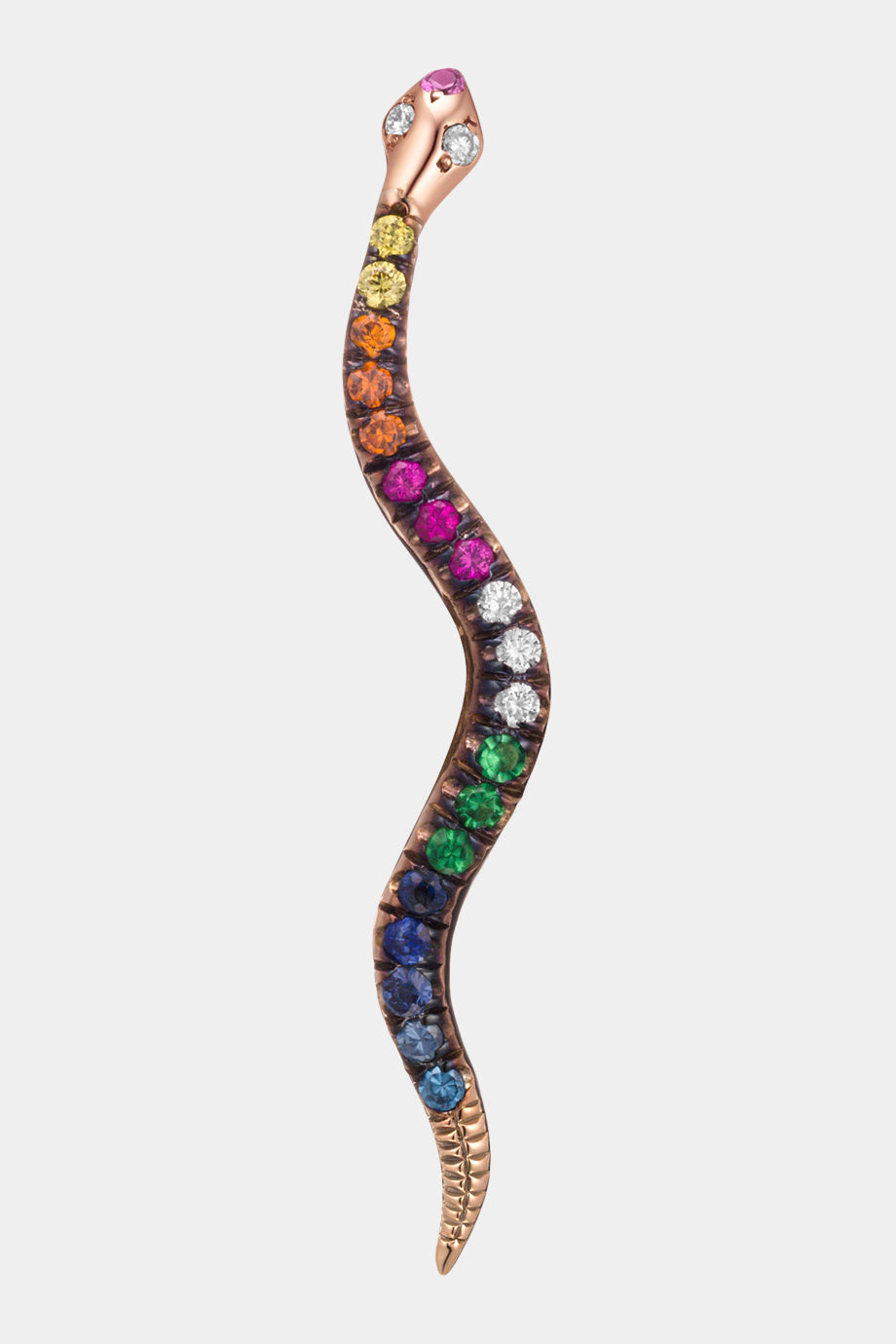 Exclusive Rose Gold Snake Earring
