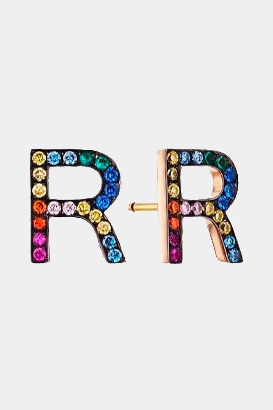 Personalizable Rainbow Letter Earring
