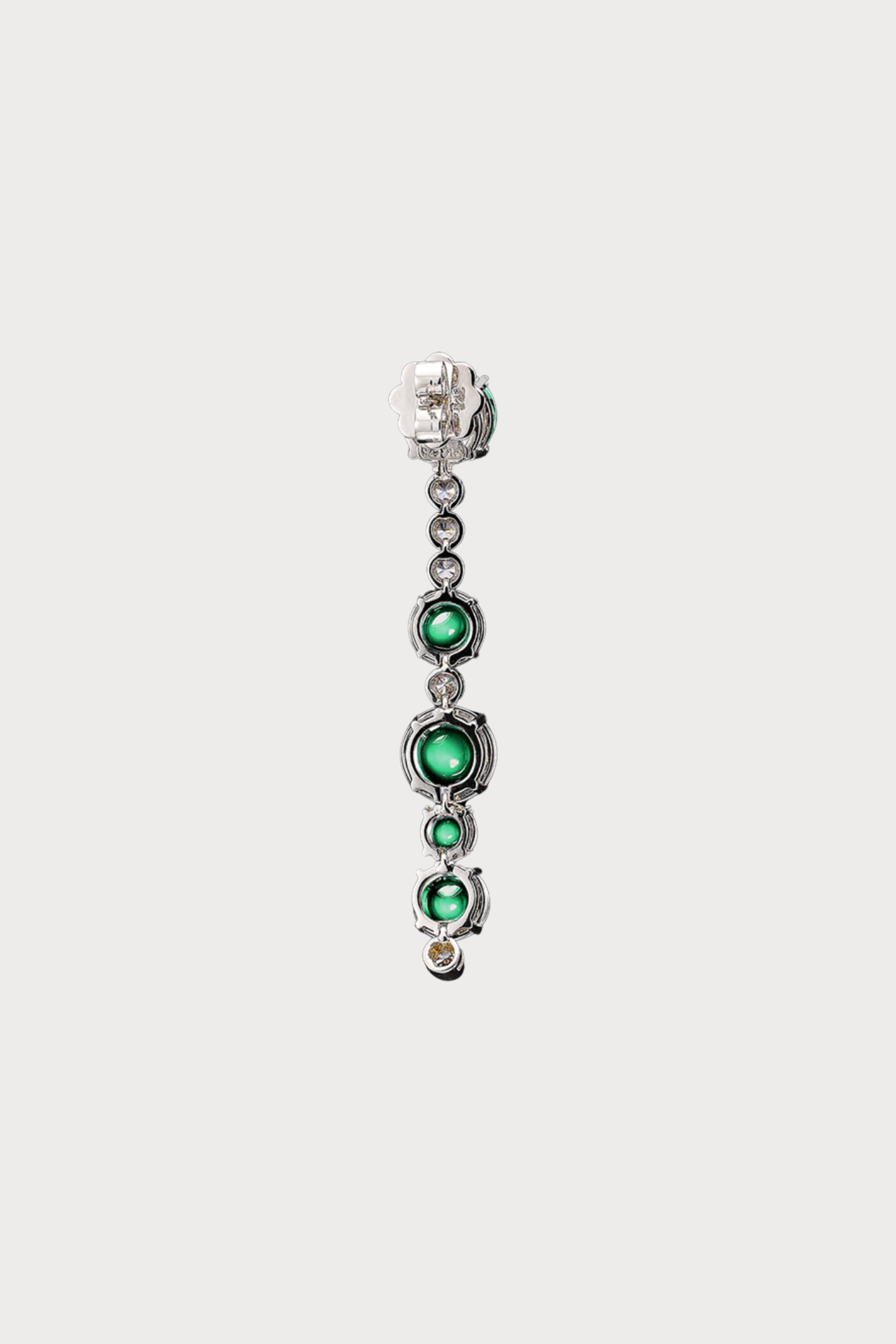 Emerald Dusk & Dawn Morse Code Earrings