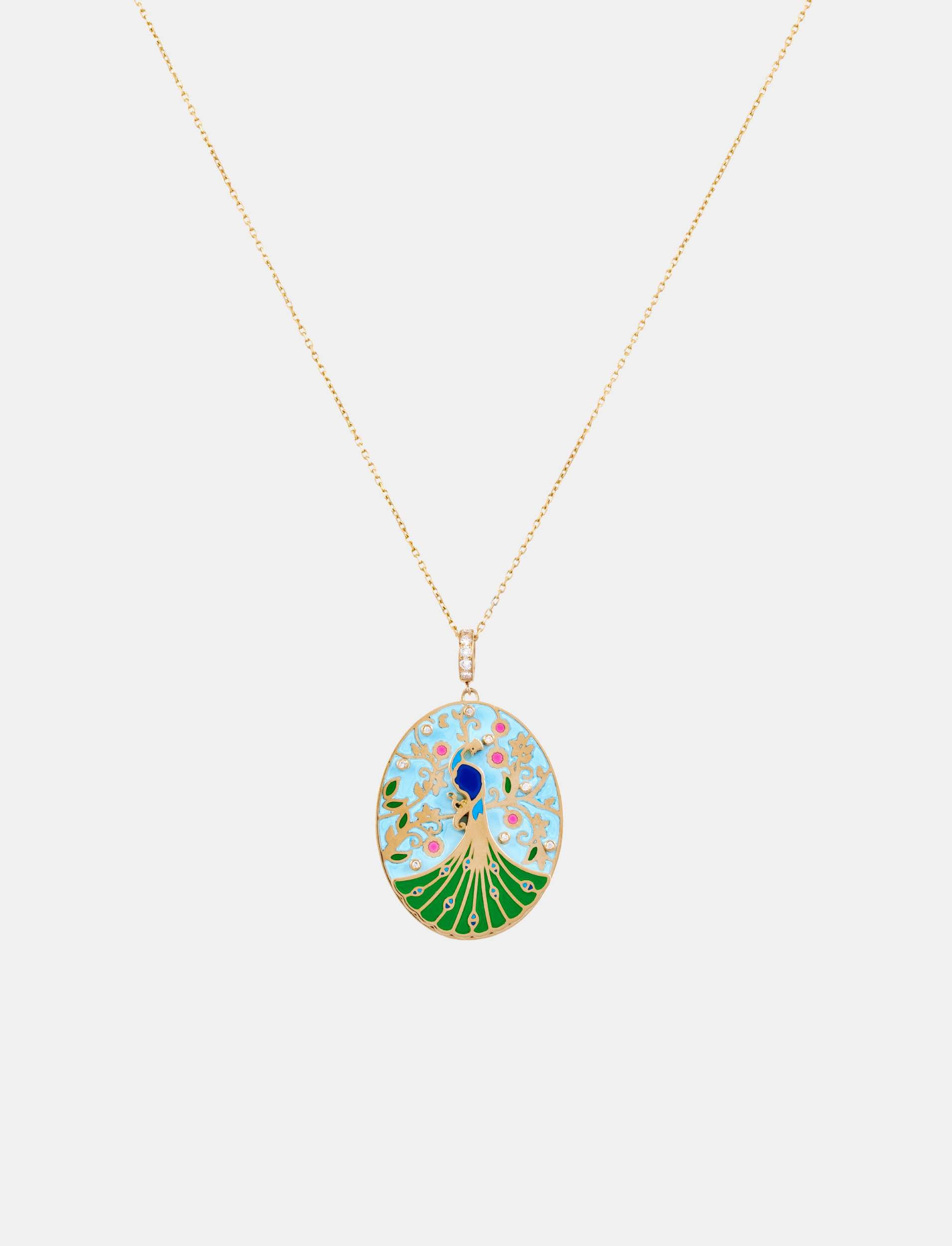 The Wise Peacock Pendant - Big