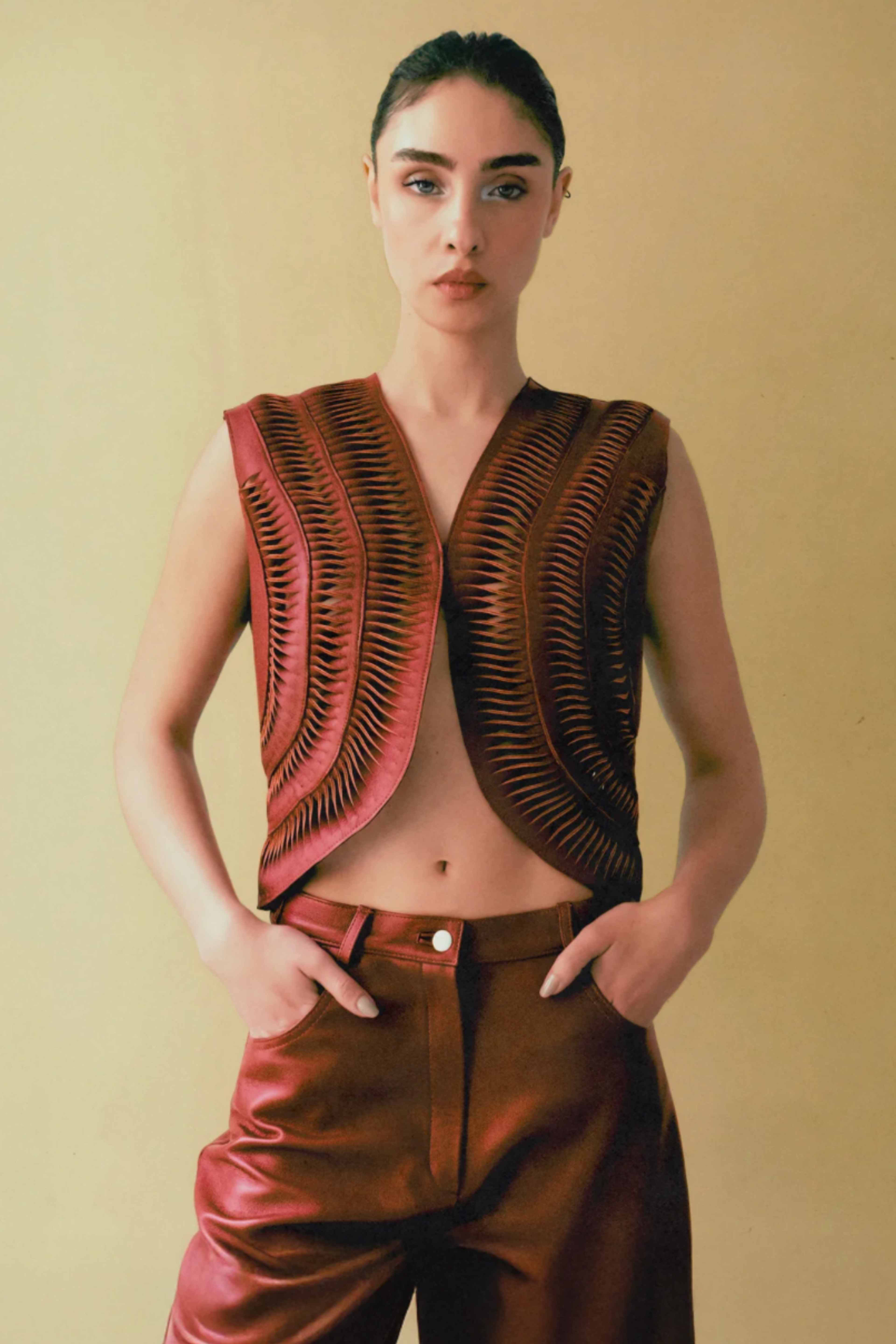 Kiara Leather Vest