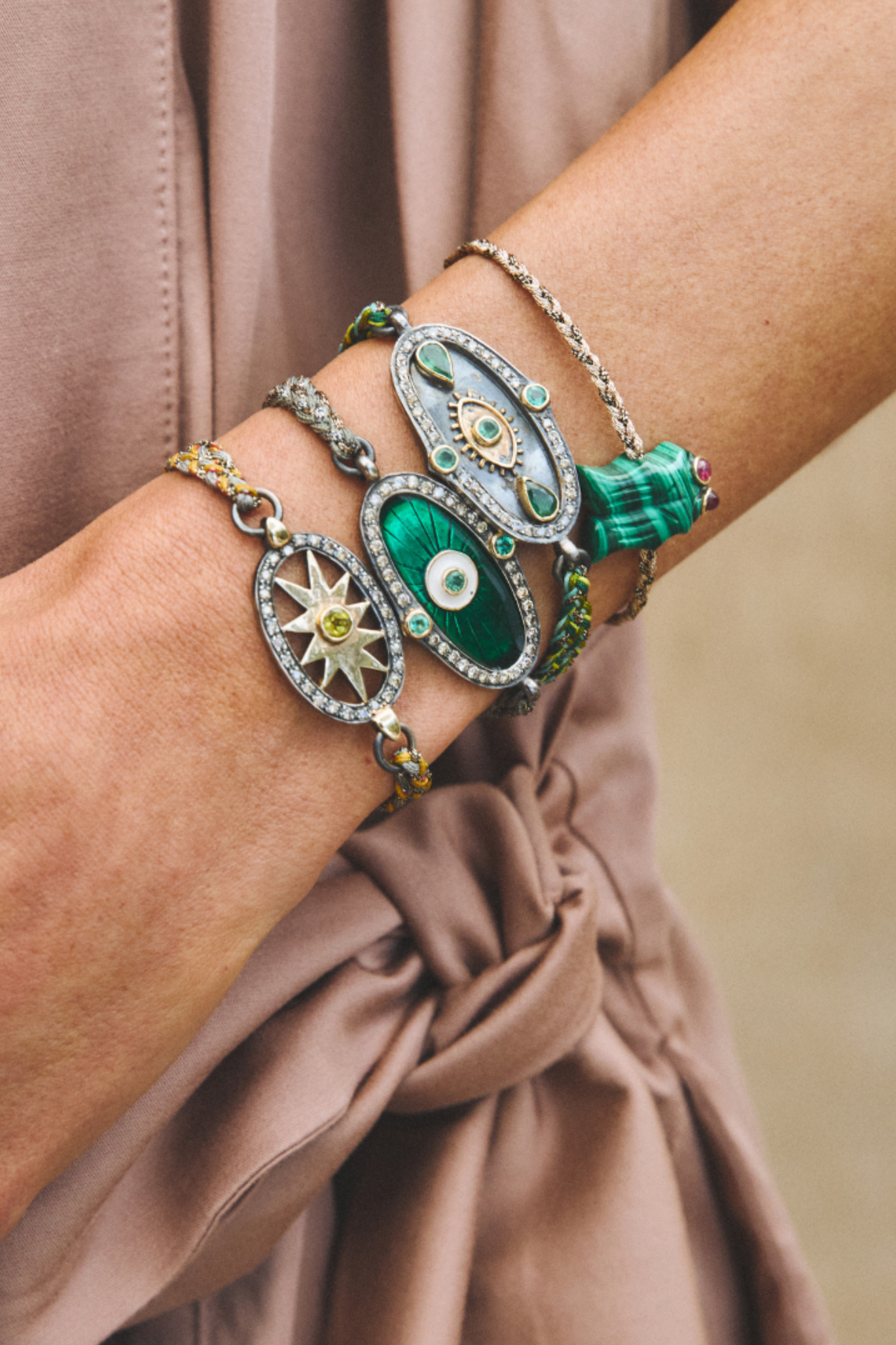 Emerald Eye Bracelet