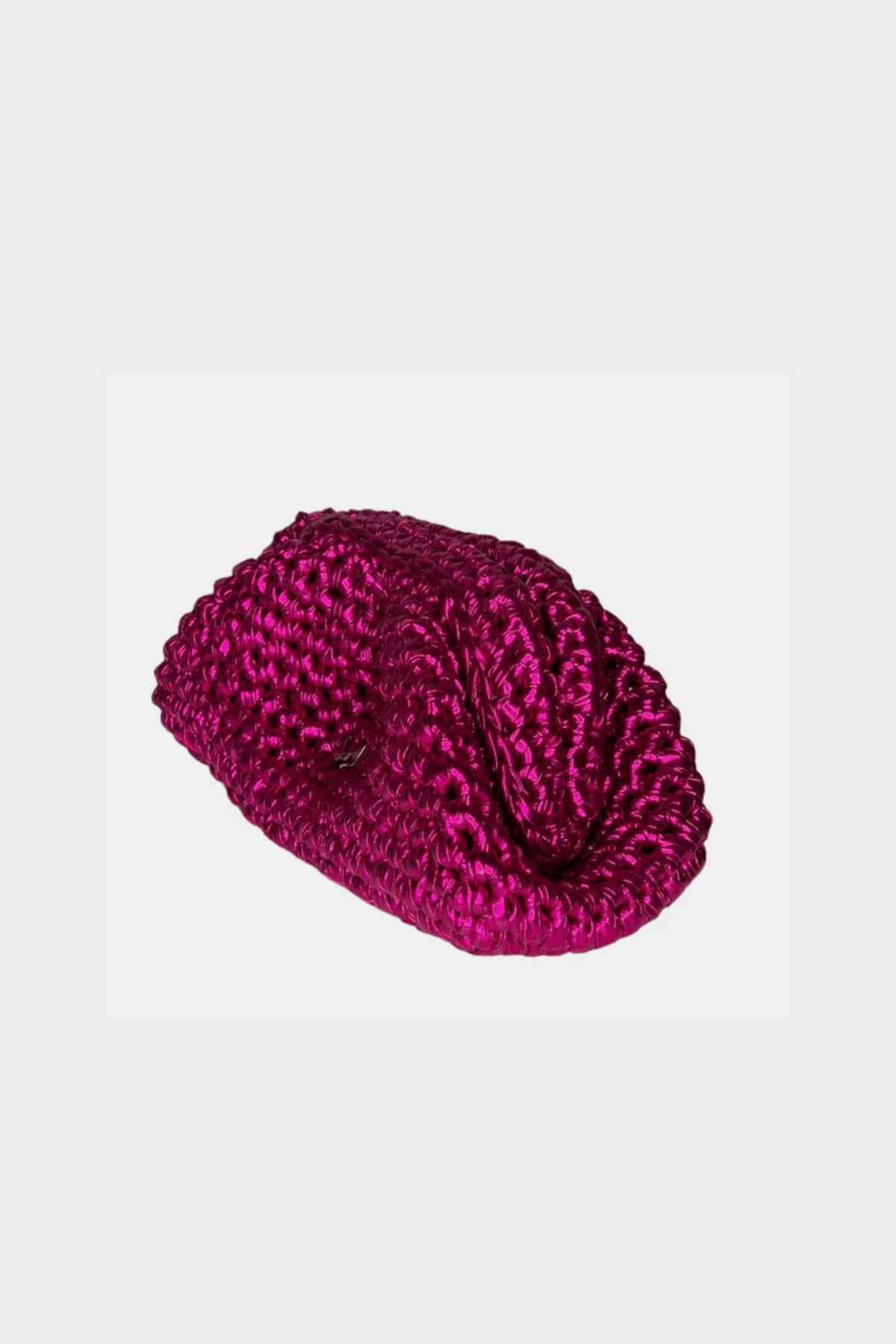 Metallic Clutch Fuchsia