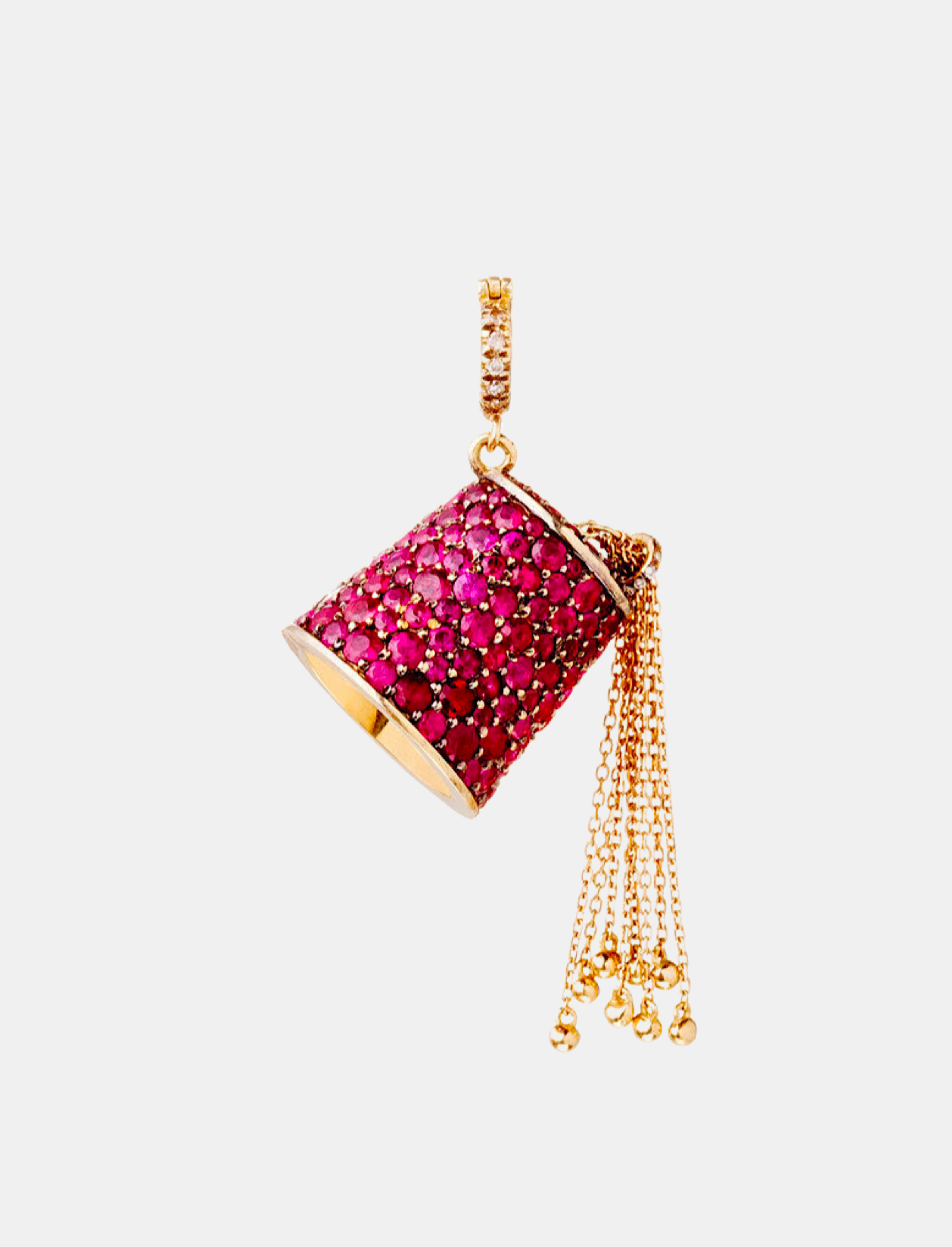 Small Ruby Tarbouche Pendant