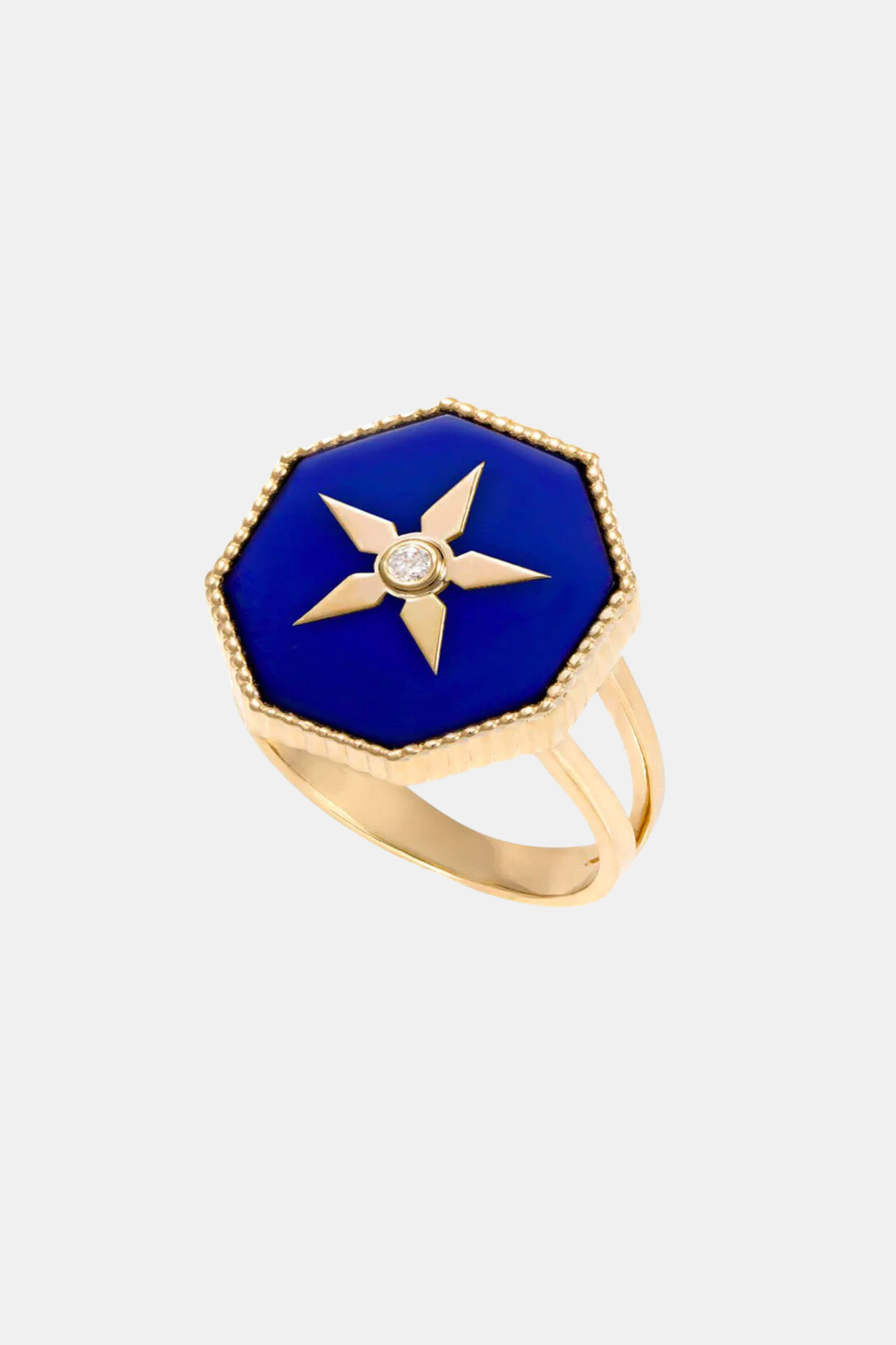 Joyful Star Lapis Lazuli Pinkey Ring