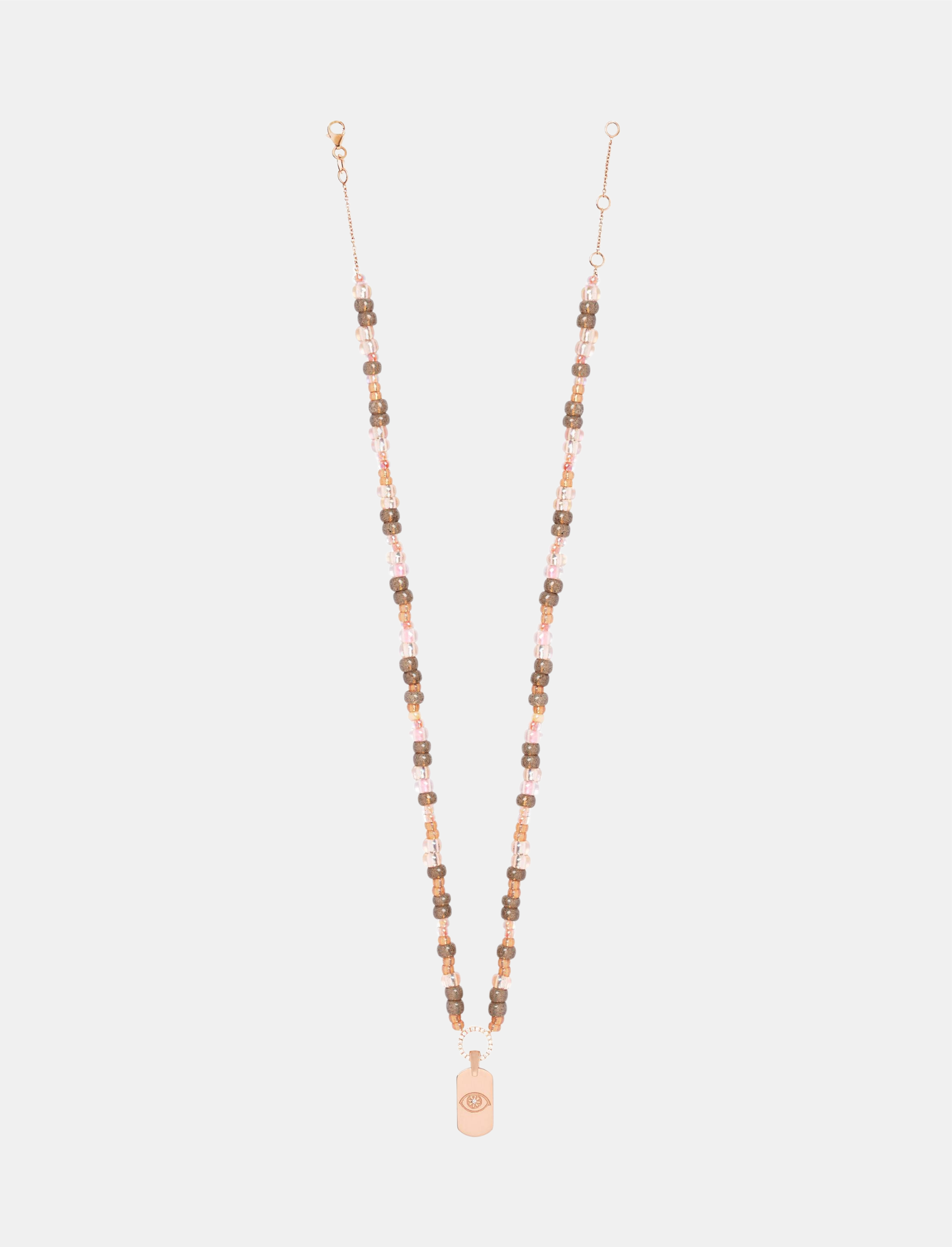 Nude Beaded Necklace