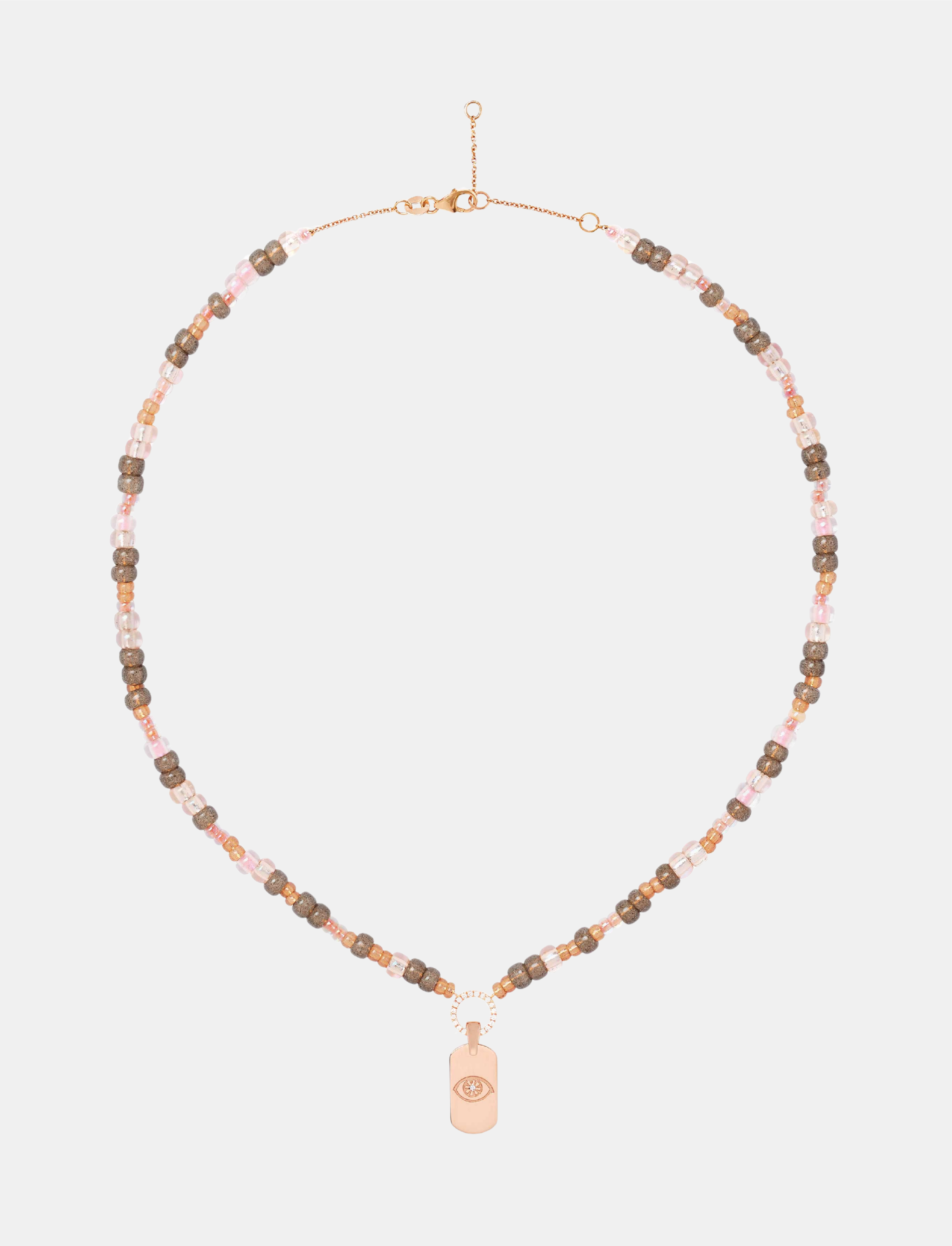 Nude Beaded Necklace