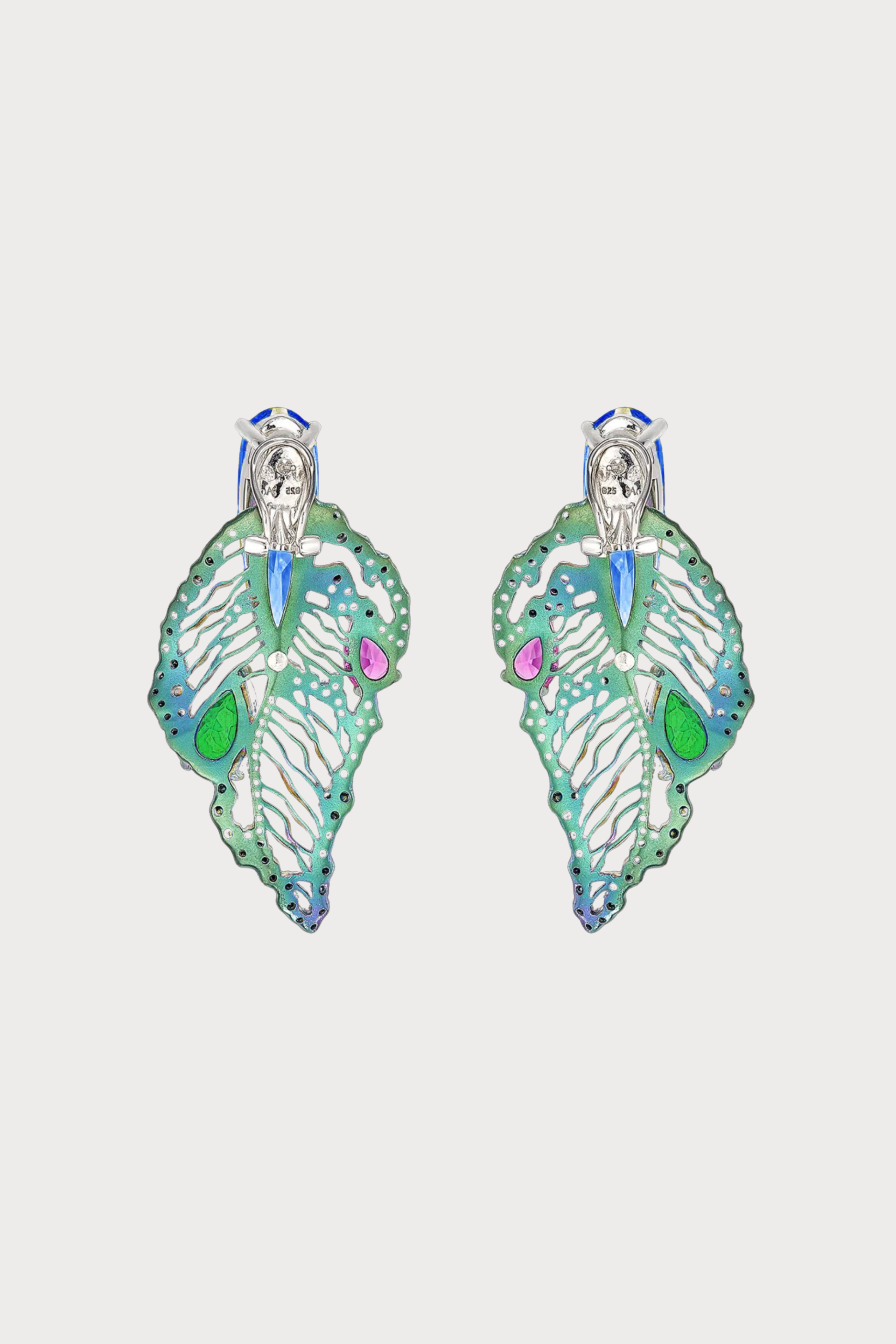 Rainbow Sapphire Titan Earrings