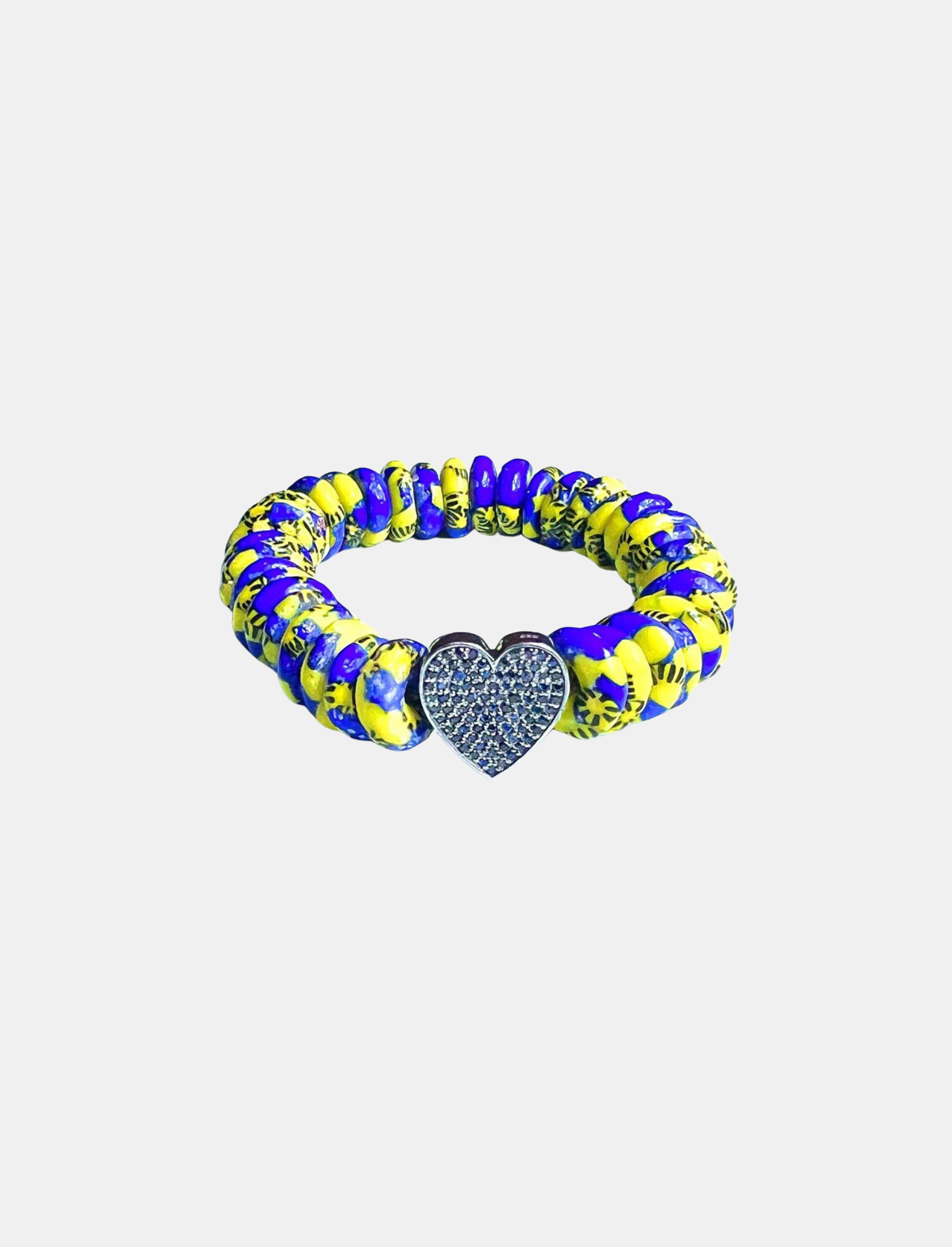 Ghana Bracelet with Sapphire Heart