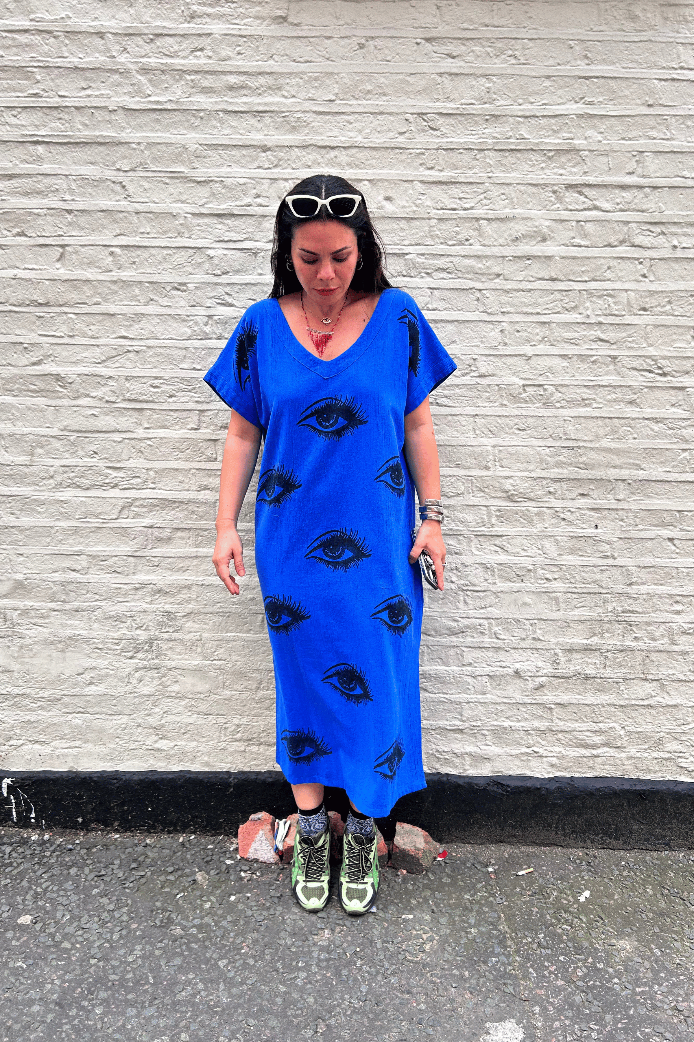 Eye Kaftan Blue