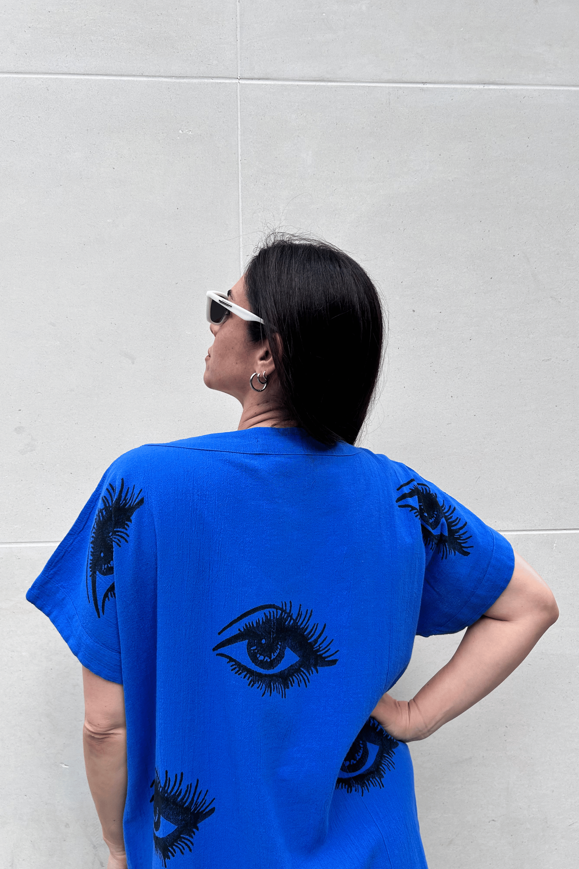 Eye Kaftan Blue