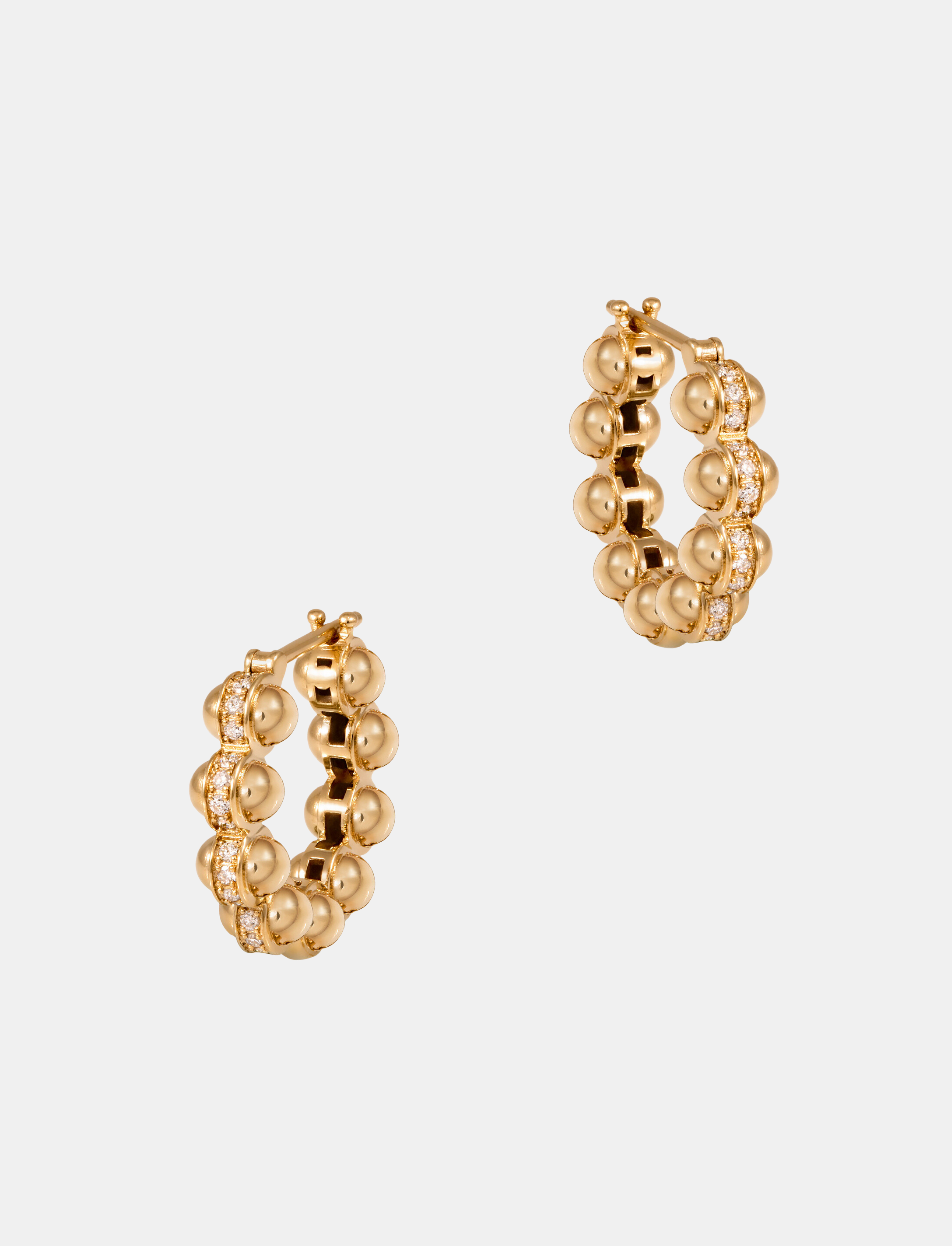 The Gold Atom Earrings