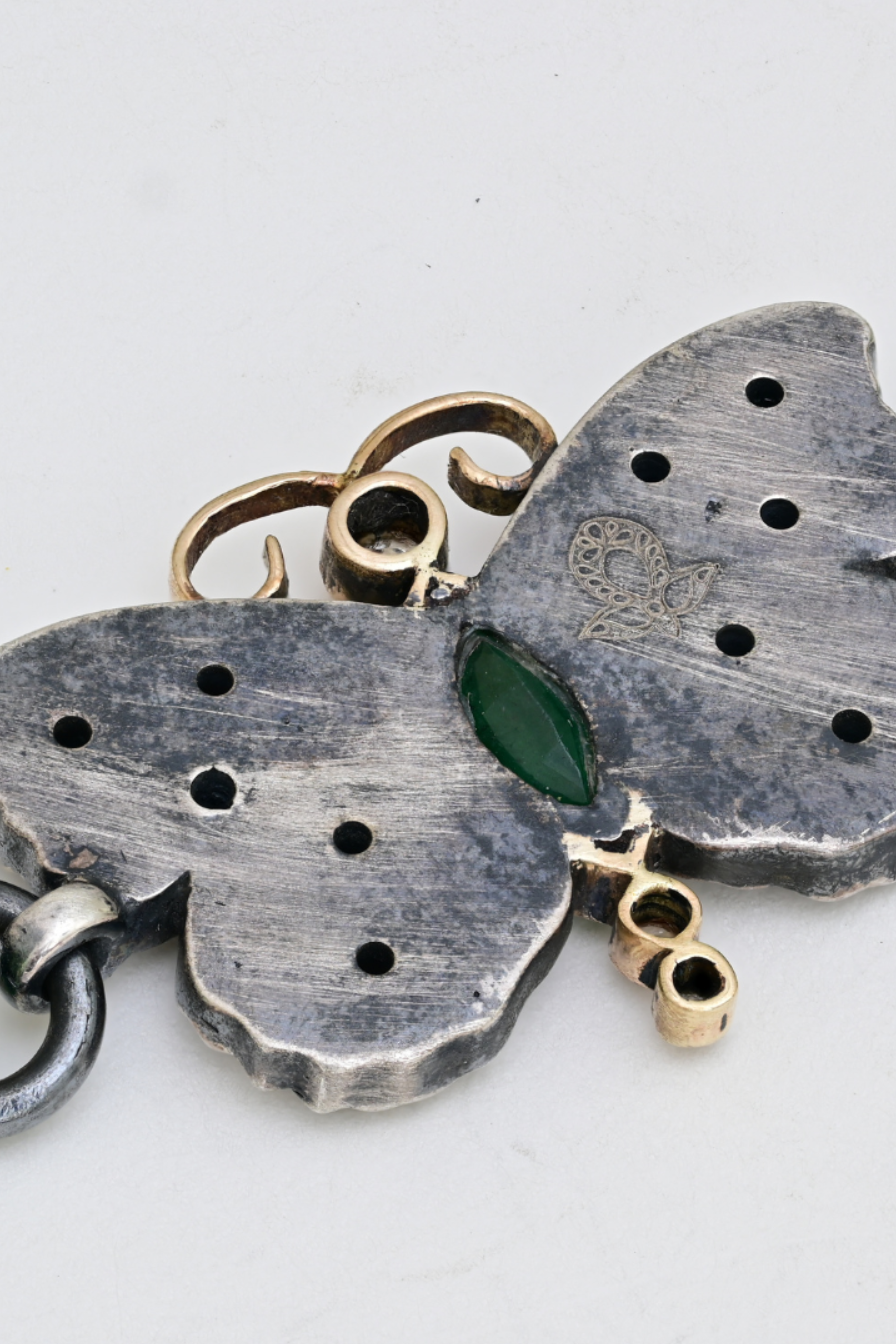 Emerald Butterfly Link Bracelet