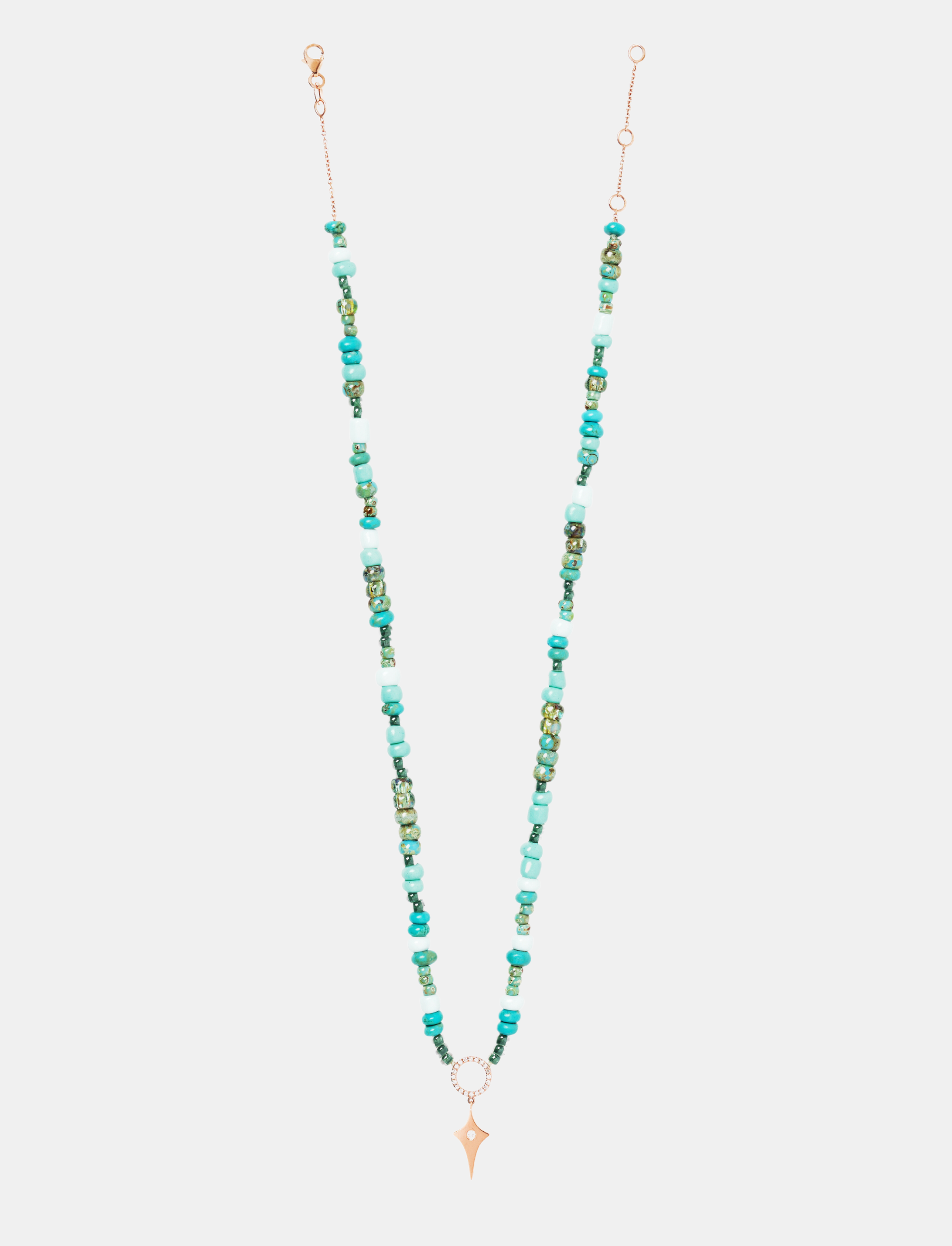 Turquoise Beaded Necklace 