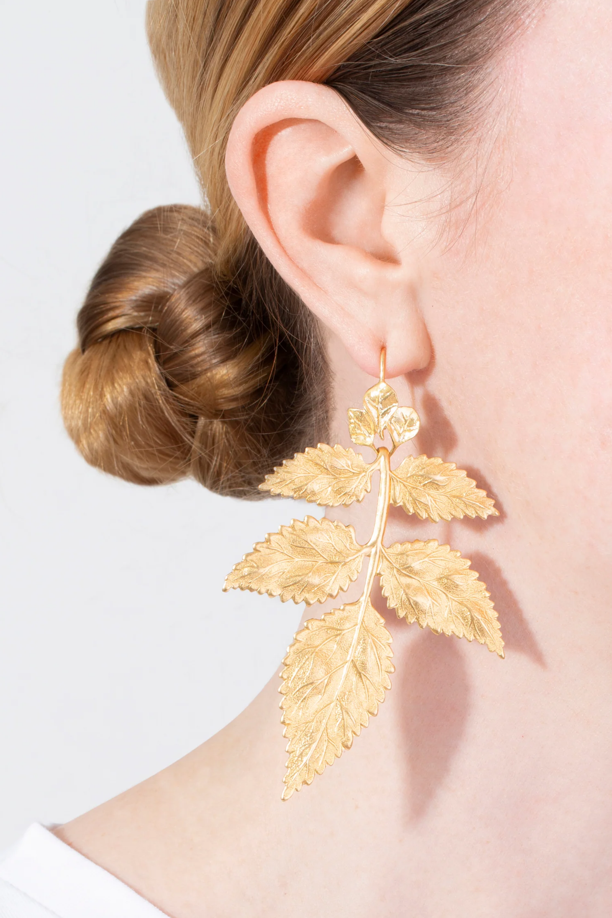 Golden Leaf Earrings