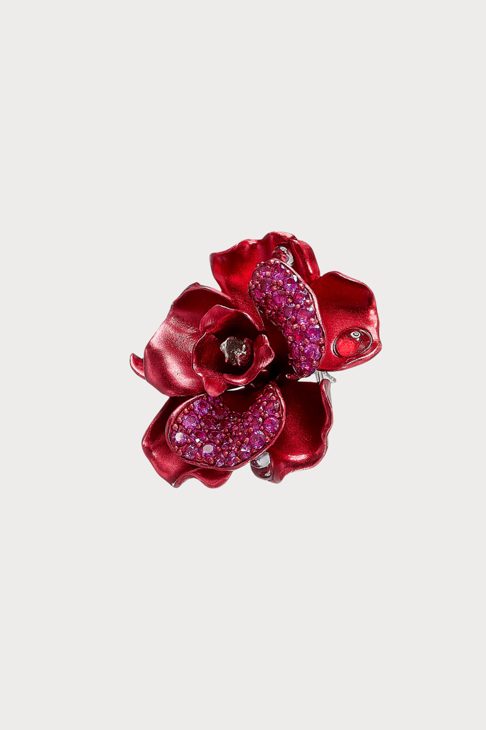 Crimson Camelia Earrings