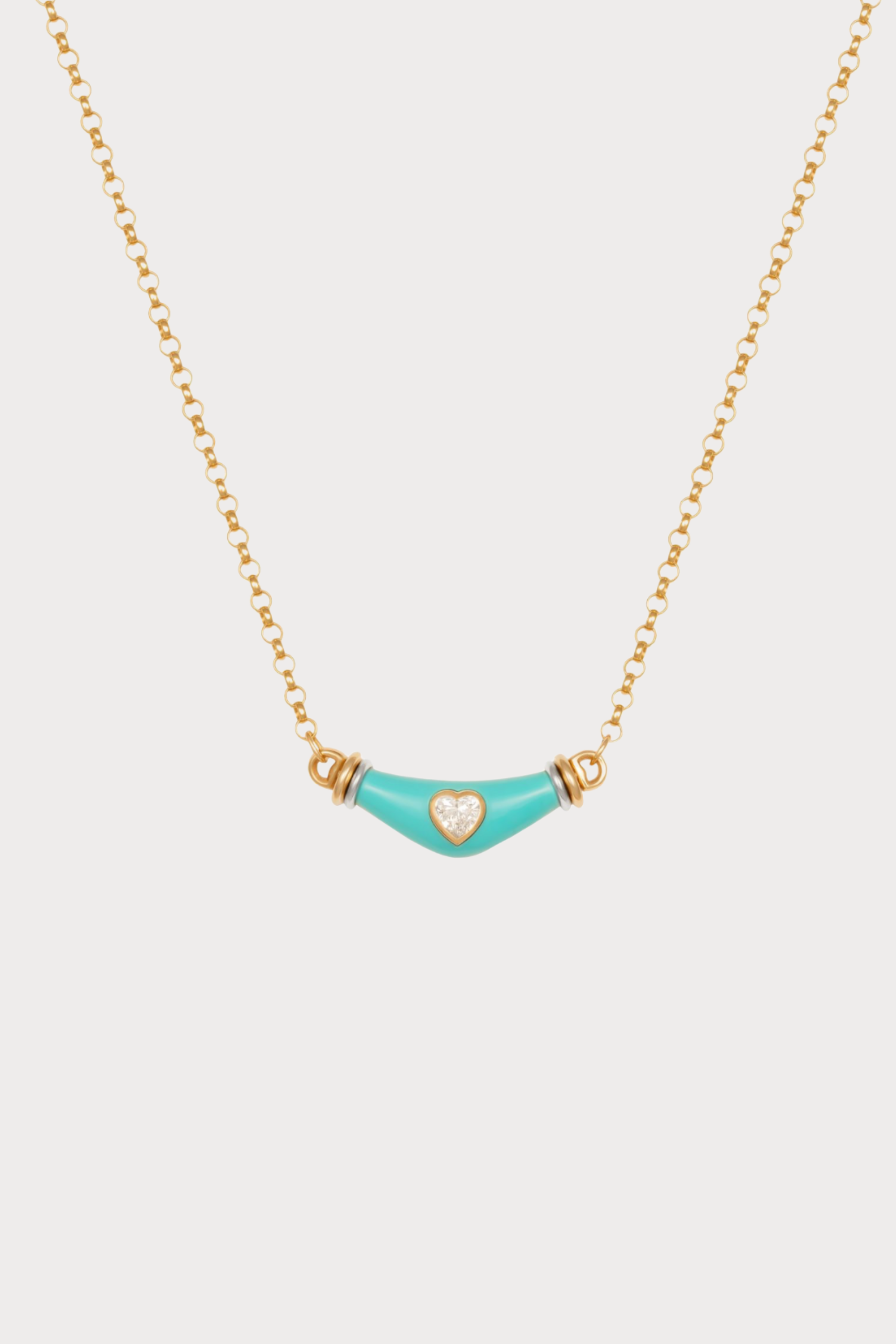 Dimaond Heart Karma Necklace
