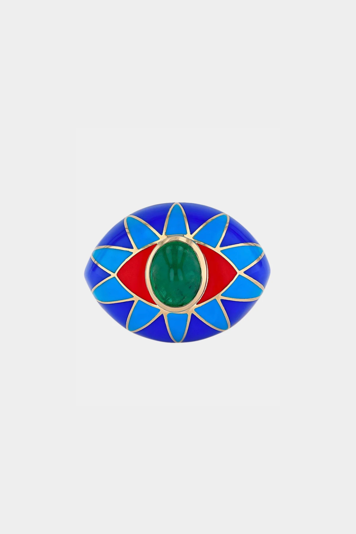 Crazy Eyes Ring Green